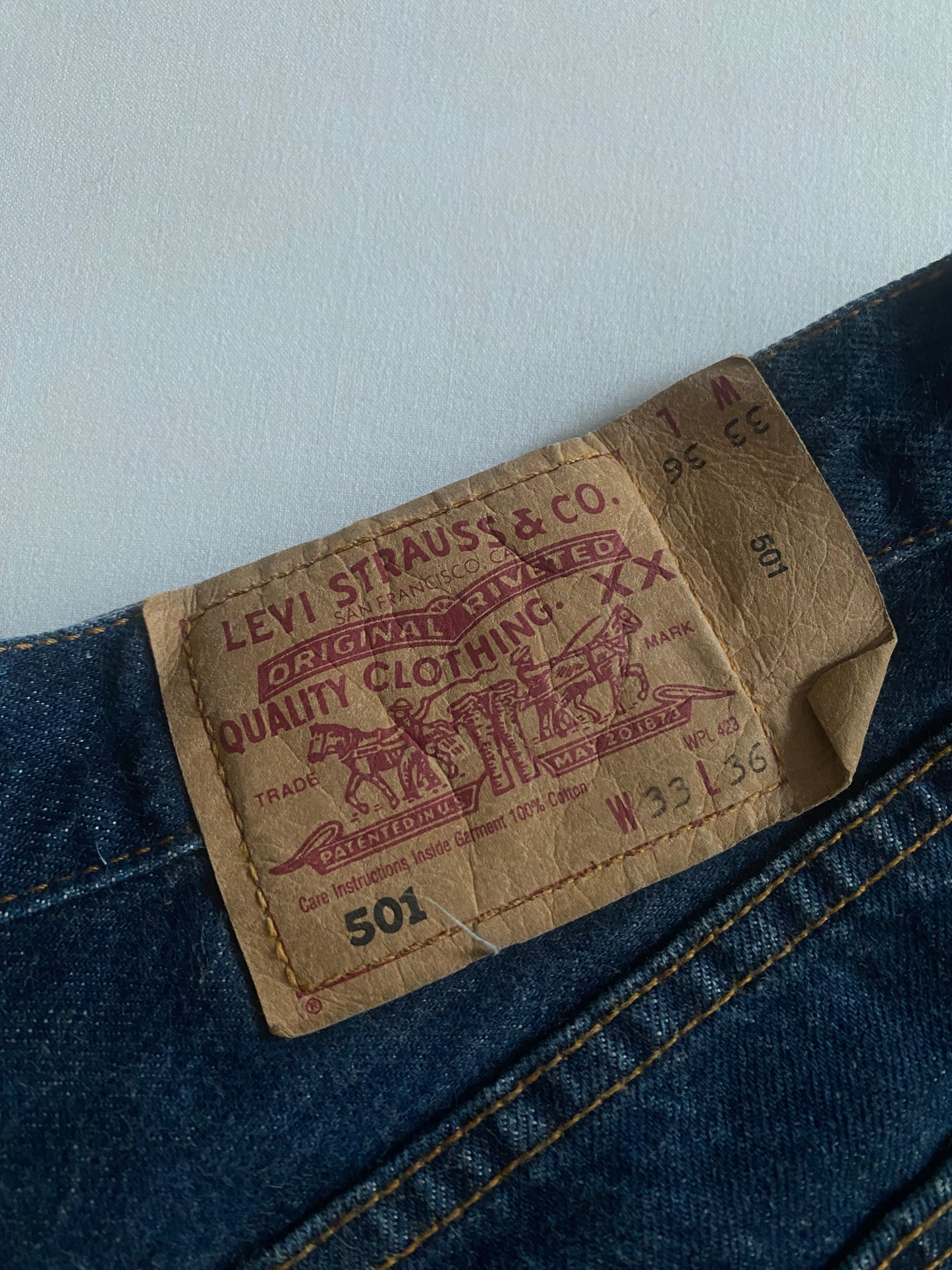 👖 Jeanși Levi’s 501 Vintage ’90s – W33 x L36
