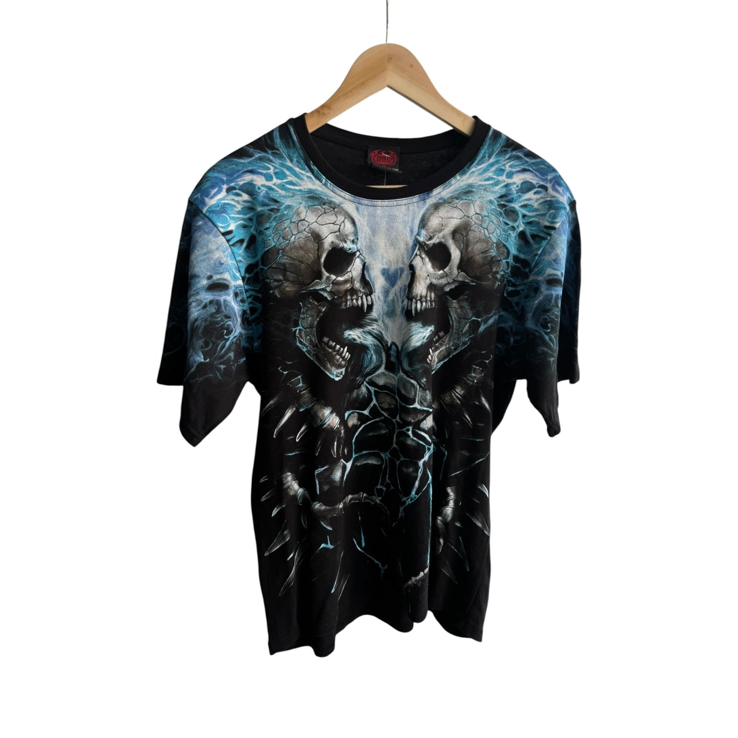 ☠️ Tricou Y2K Spiral Direct Graphic Tee – M Bărbați
