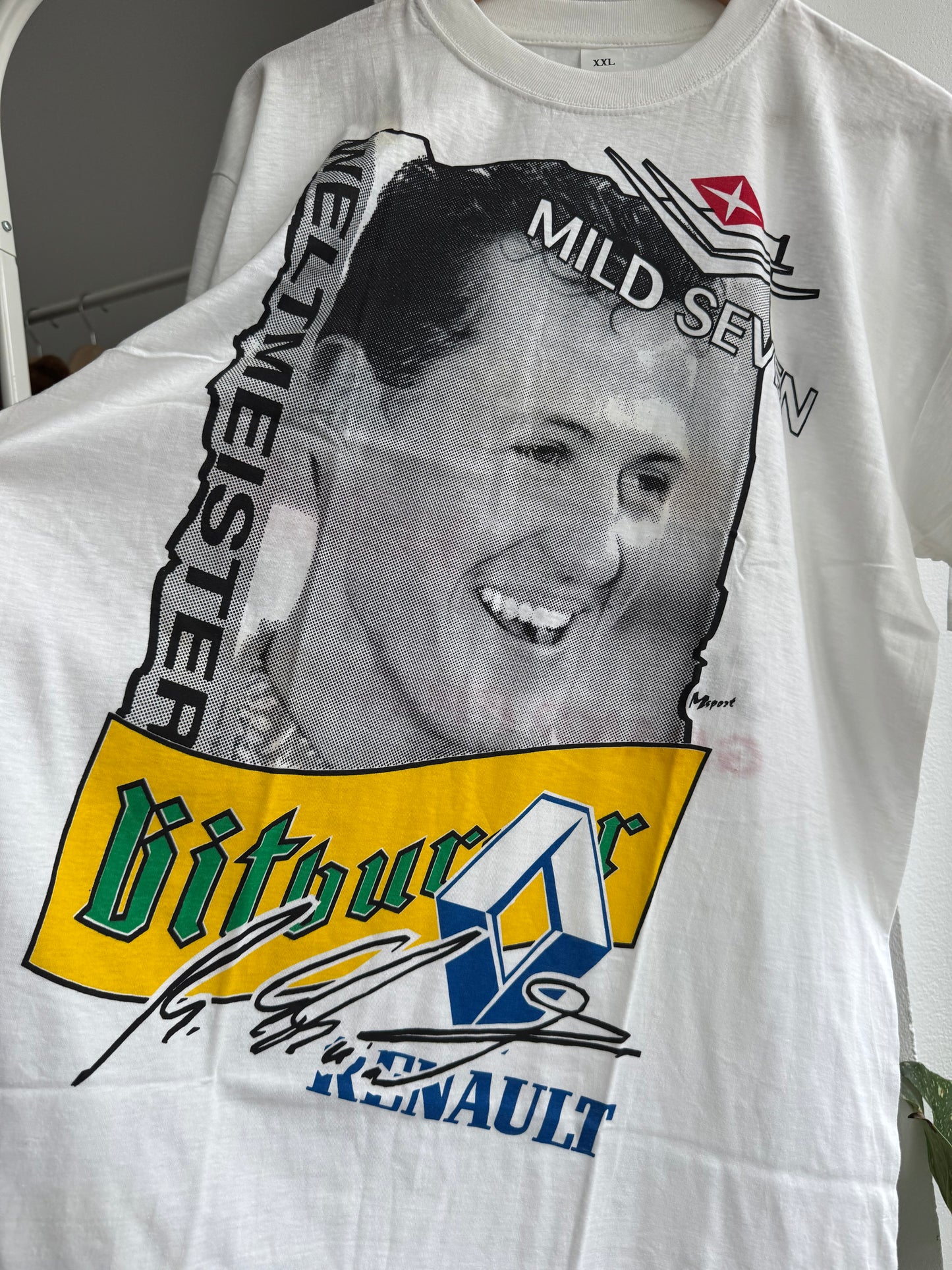 🏎️ Tricou Vintage Graphic Benetton x Michael Schumacher F1 Racing Team – XXL