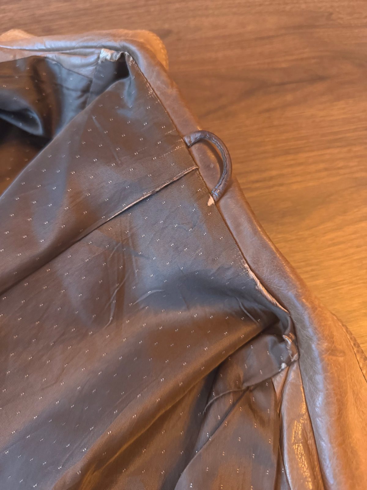 Jachetă Piele Naturală Maro Vintage Bărbați | L (50)