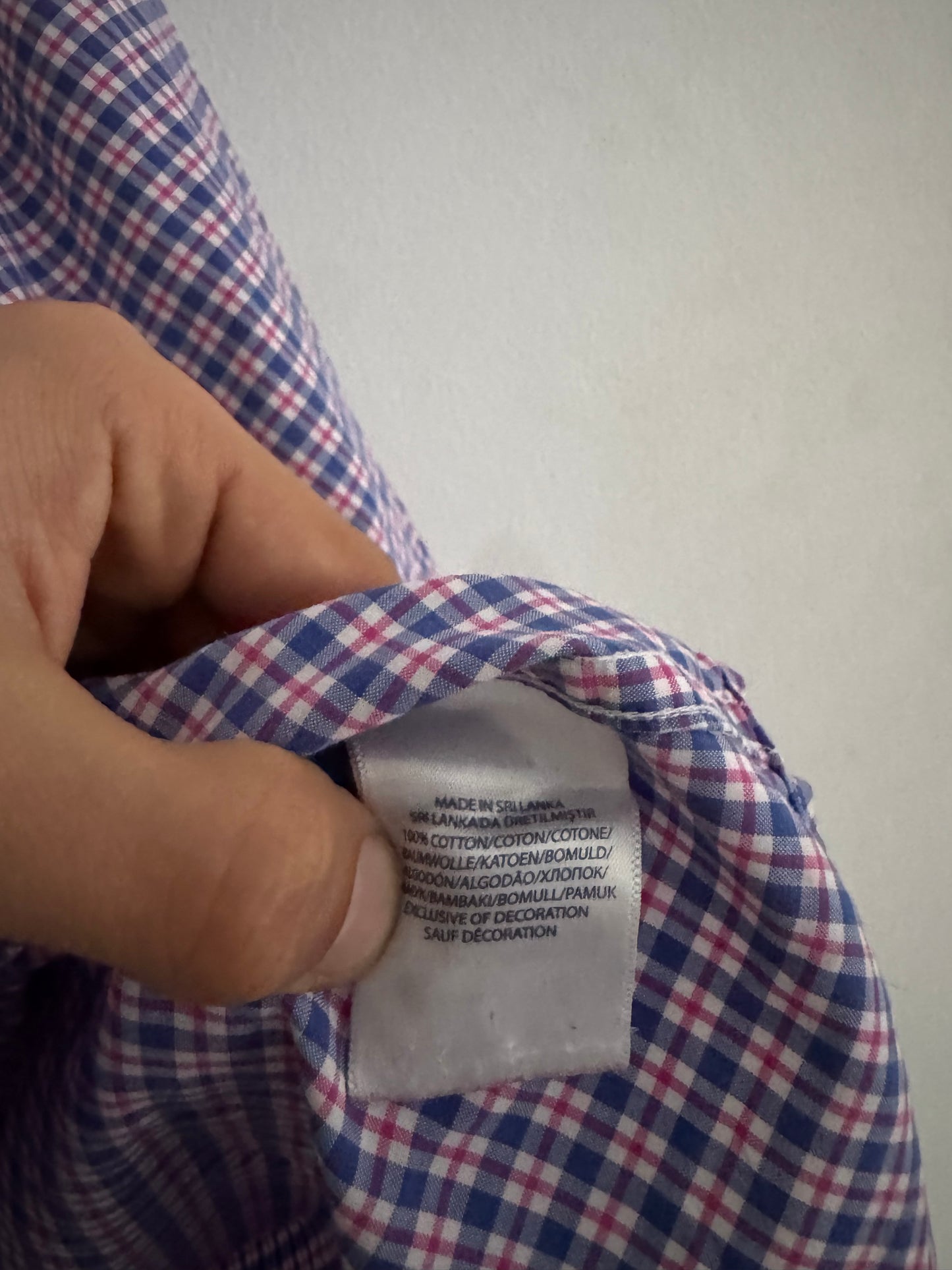 👕 Cămașă vintage Ralph Lauren / Carouri albastre și roșii (Mărime XL)