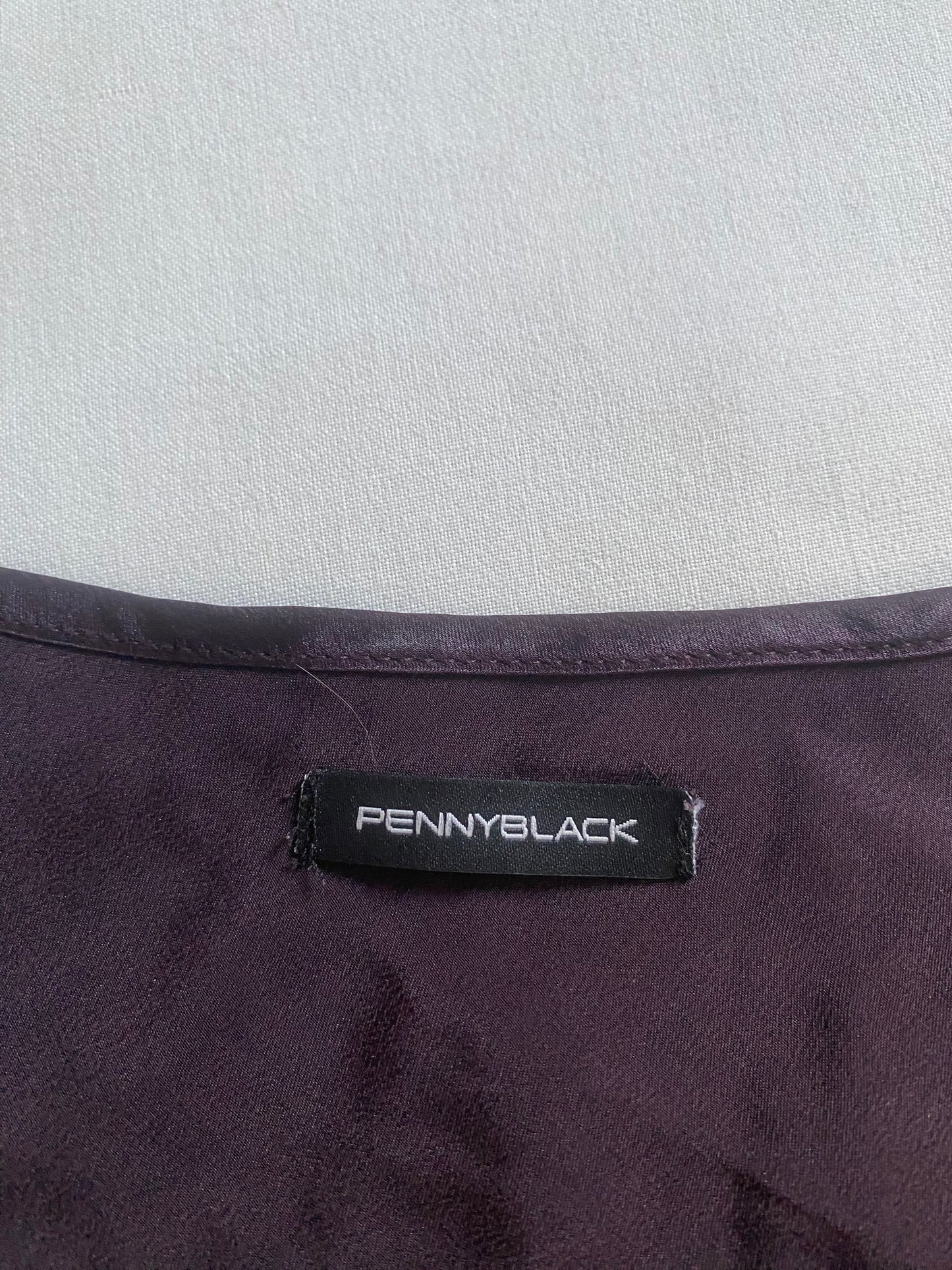 💜 Top Y2K Pennyblack din Mătase – Mov – Mărime M