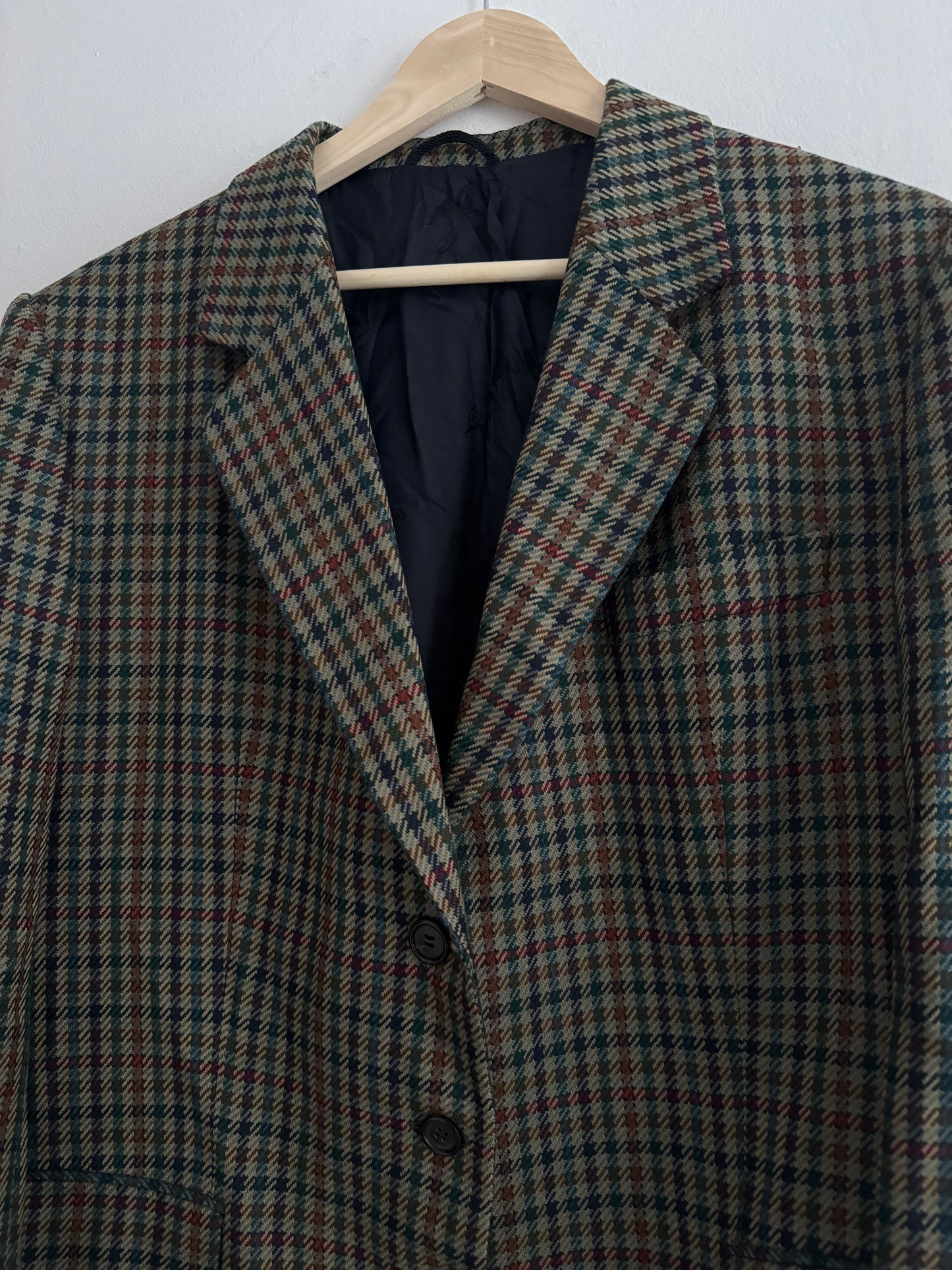 🧥 Sacou Vintage Burberry din Tweed – Femei M/L
