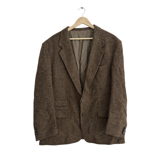 🧥 Sacou Vintage Harris Tweed din Lână – XL/XXL Bărbați