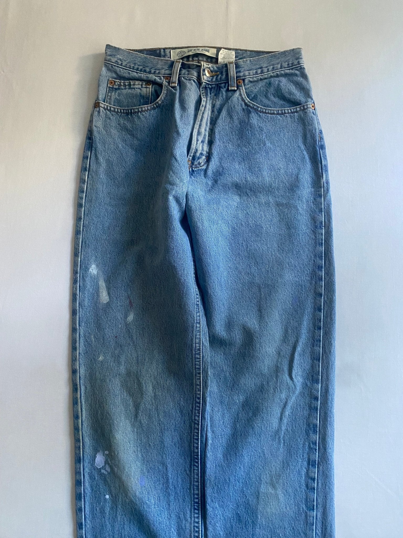 90’s GAP Washed & Paint Splattered Denim Jeans – US 8 Women’s - anbracaminte