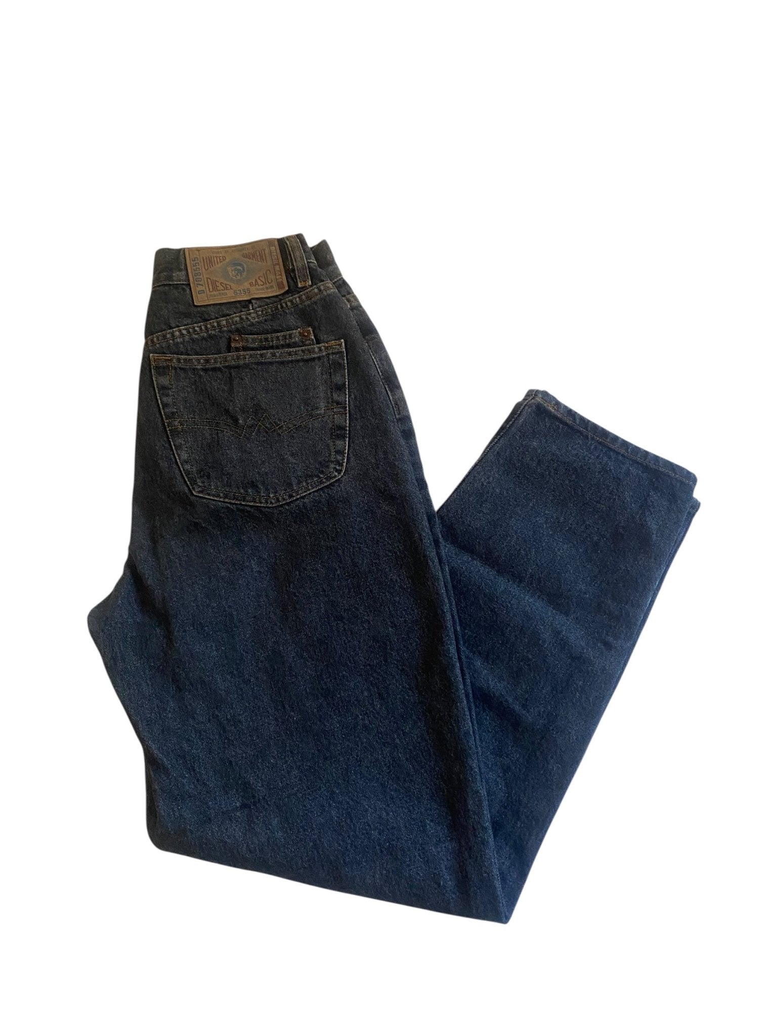 90's Vintage Diesel Dark Grey Balloon Jeans - anbracaminte