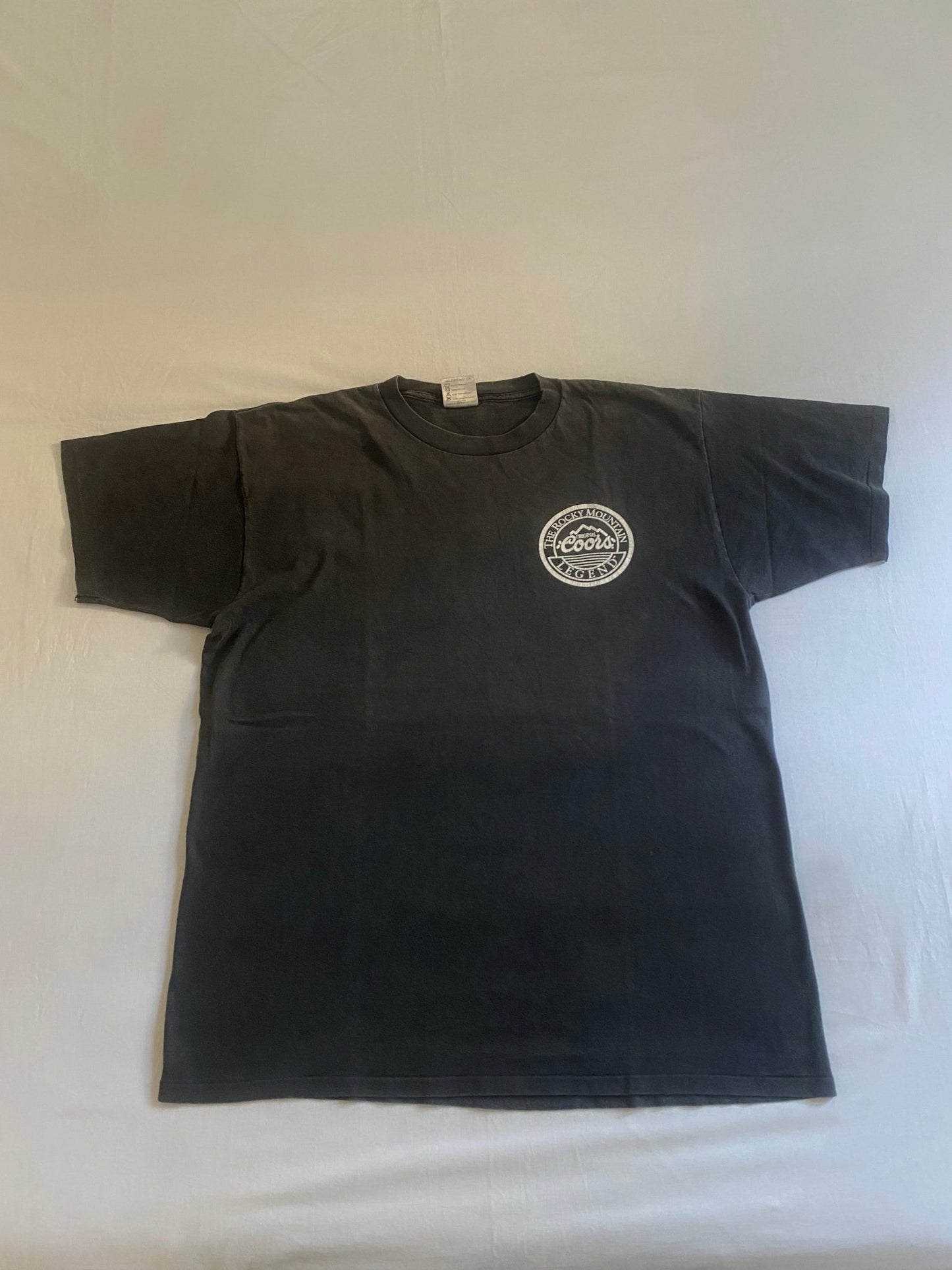 90's Vintage Faded Coors Beer Graphic Tee - anbracaminte
