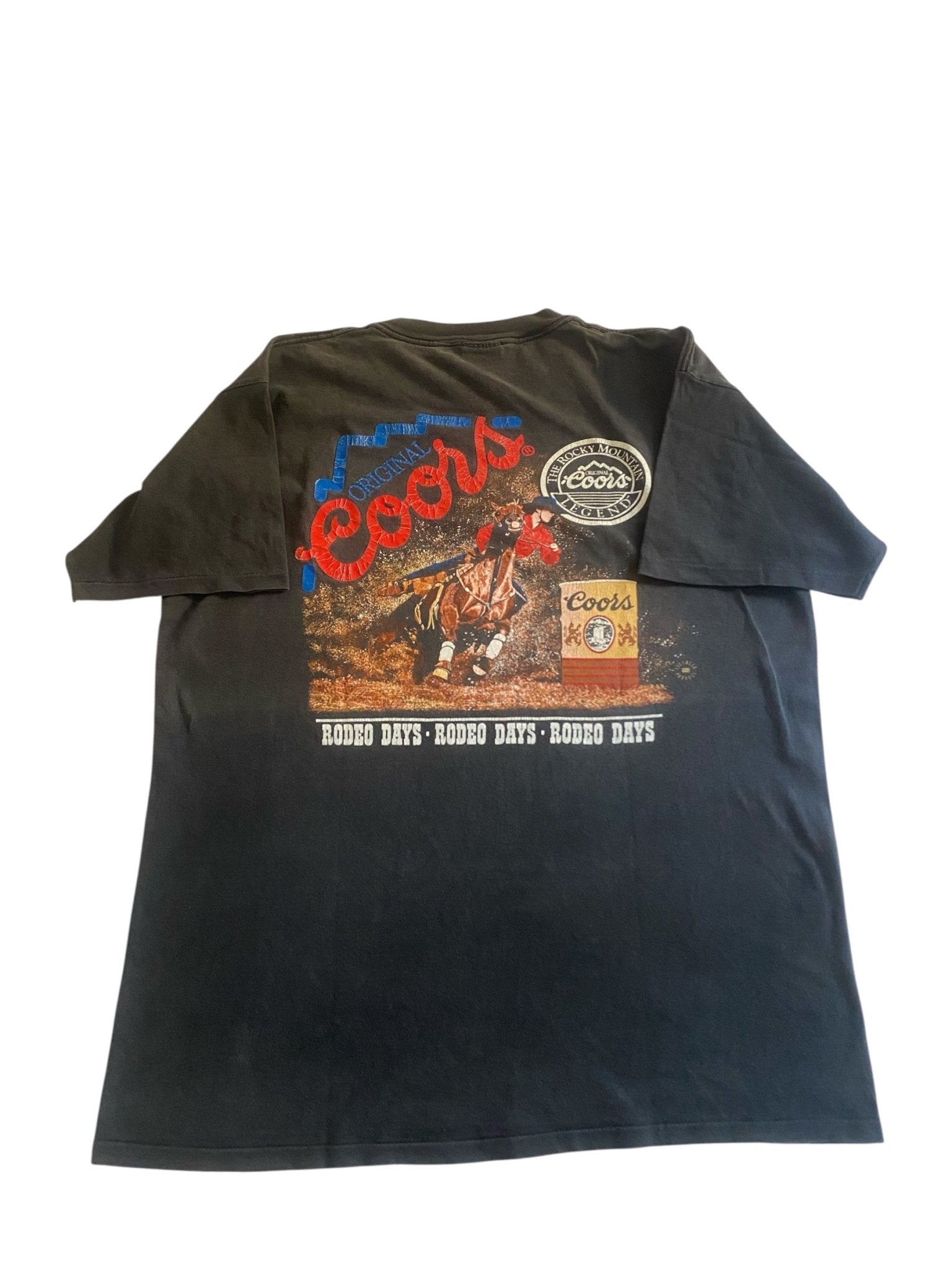 90's Vintage Faded Coors Beer Graphic Tee - anbracaminte