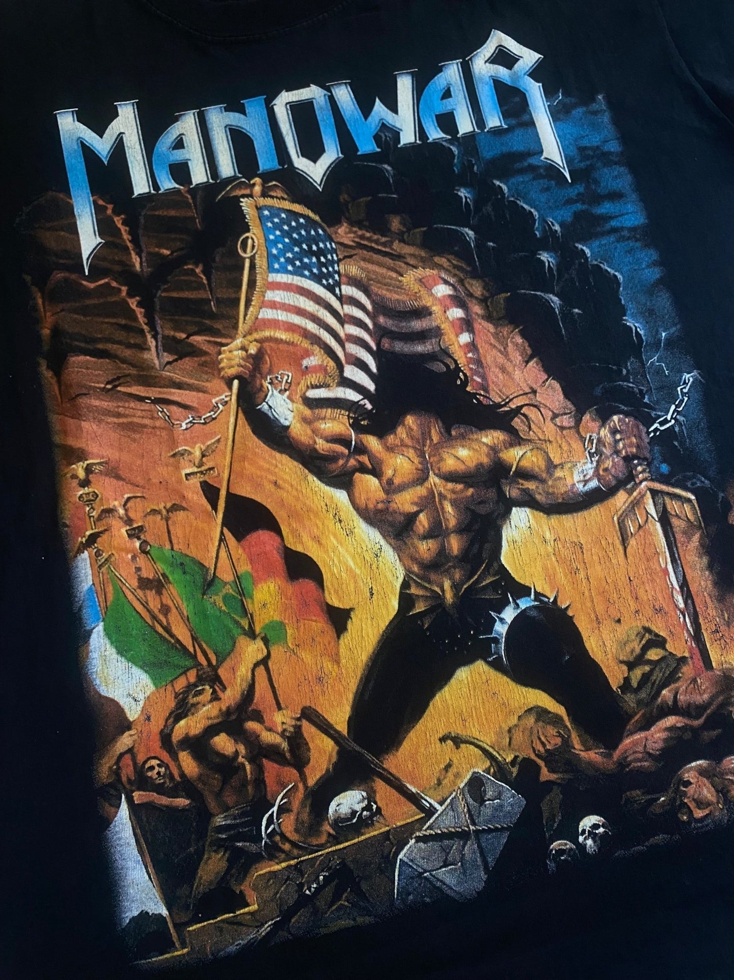 90's Vintage Manowar Band Tee - anbracaminte