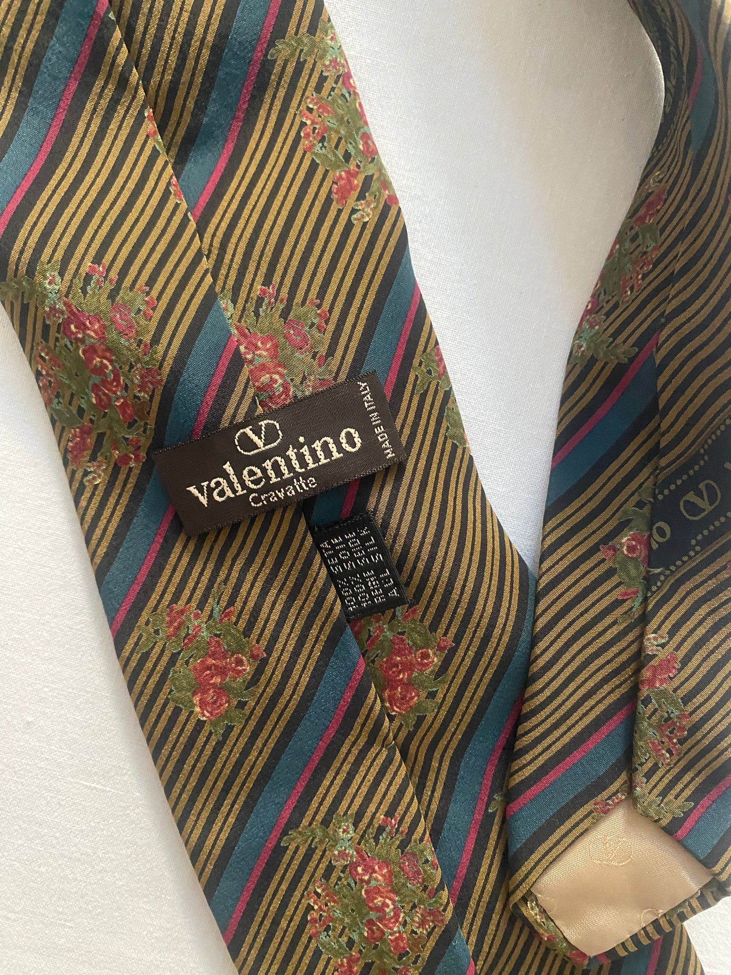 Vintage Valentino Printed Tie