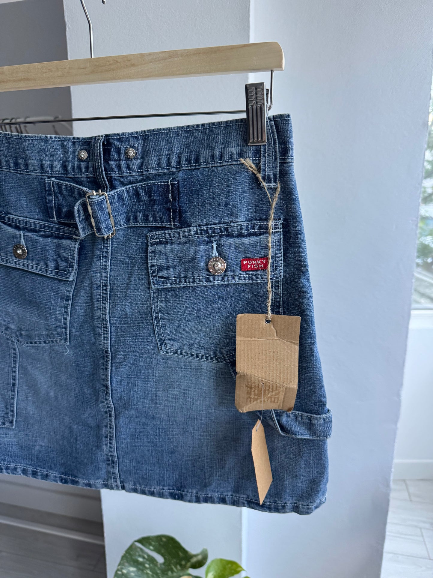 👖 Fustă Denim Carpenter Buckleback Y2K Deadstock | New with Tags – S/M Damă