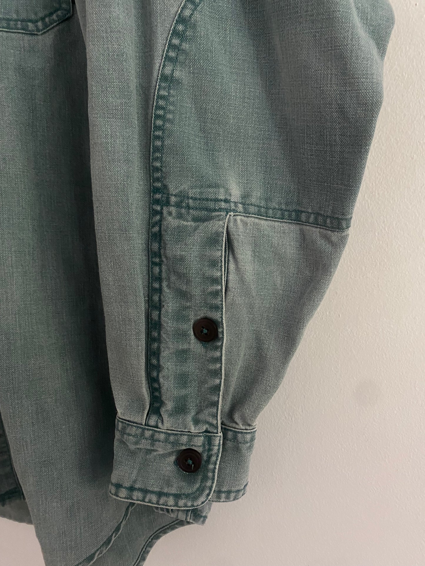 Cămașă Vintage Patagonia – Bumbac Heavy, Ocean Blue, Mărime M