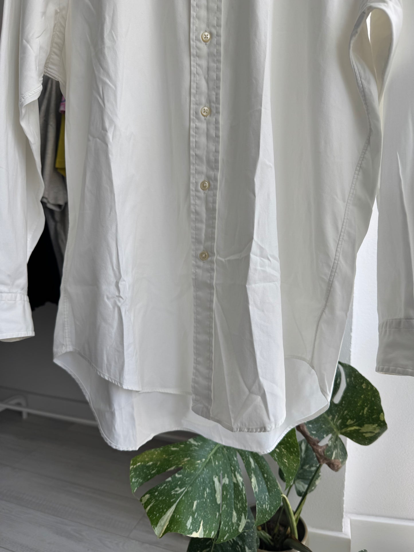 🐴 Cămașă Albă Polo Ralph Lauren Vintage Relaxed Fit – M Bărbați