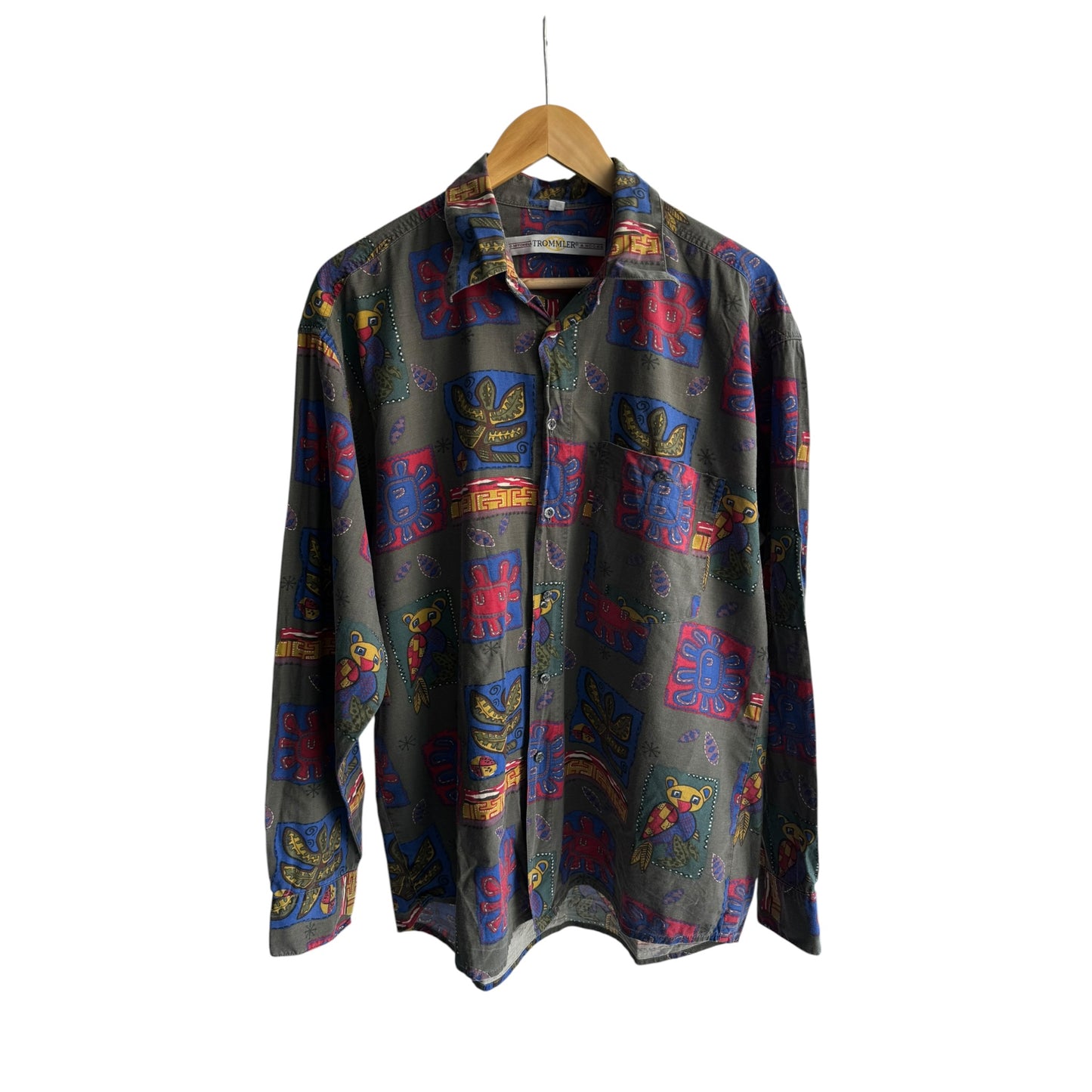 🧸 Cămașă Vintage Graphic Print – L Bărbați