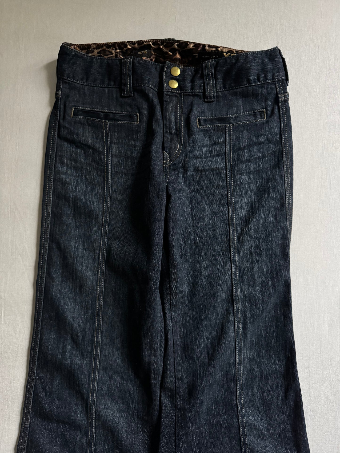 👖 Jeans Evazați X2 Dark Denim – Y2K