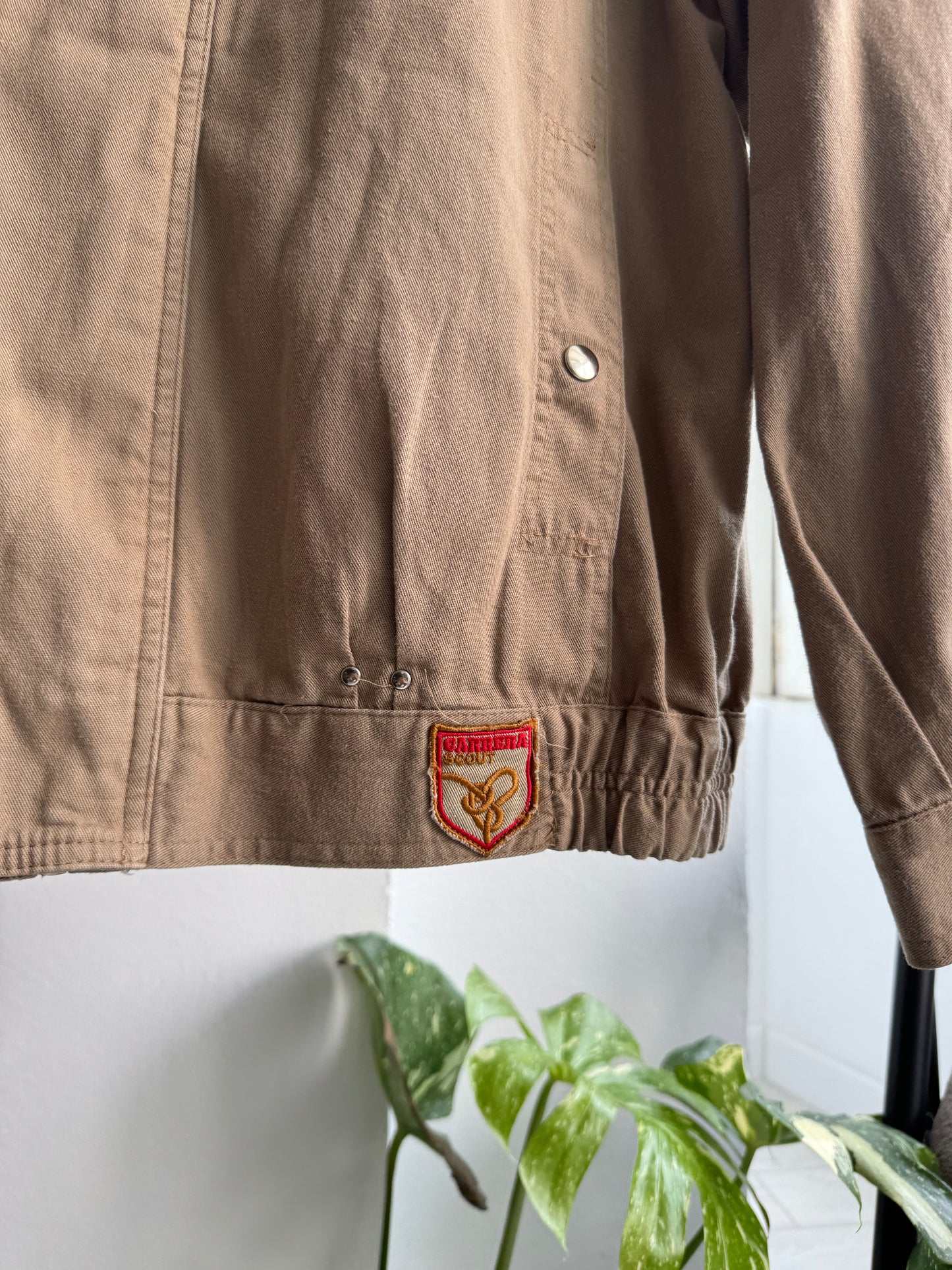 🔨 Vintage Carrera Brown Workwear Jacket – Men’s S – Made in Italy