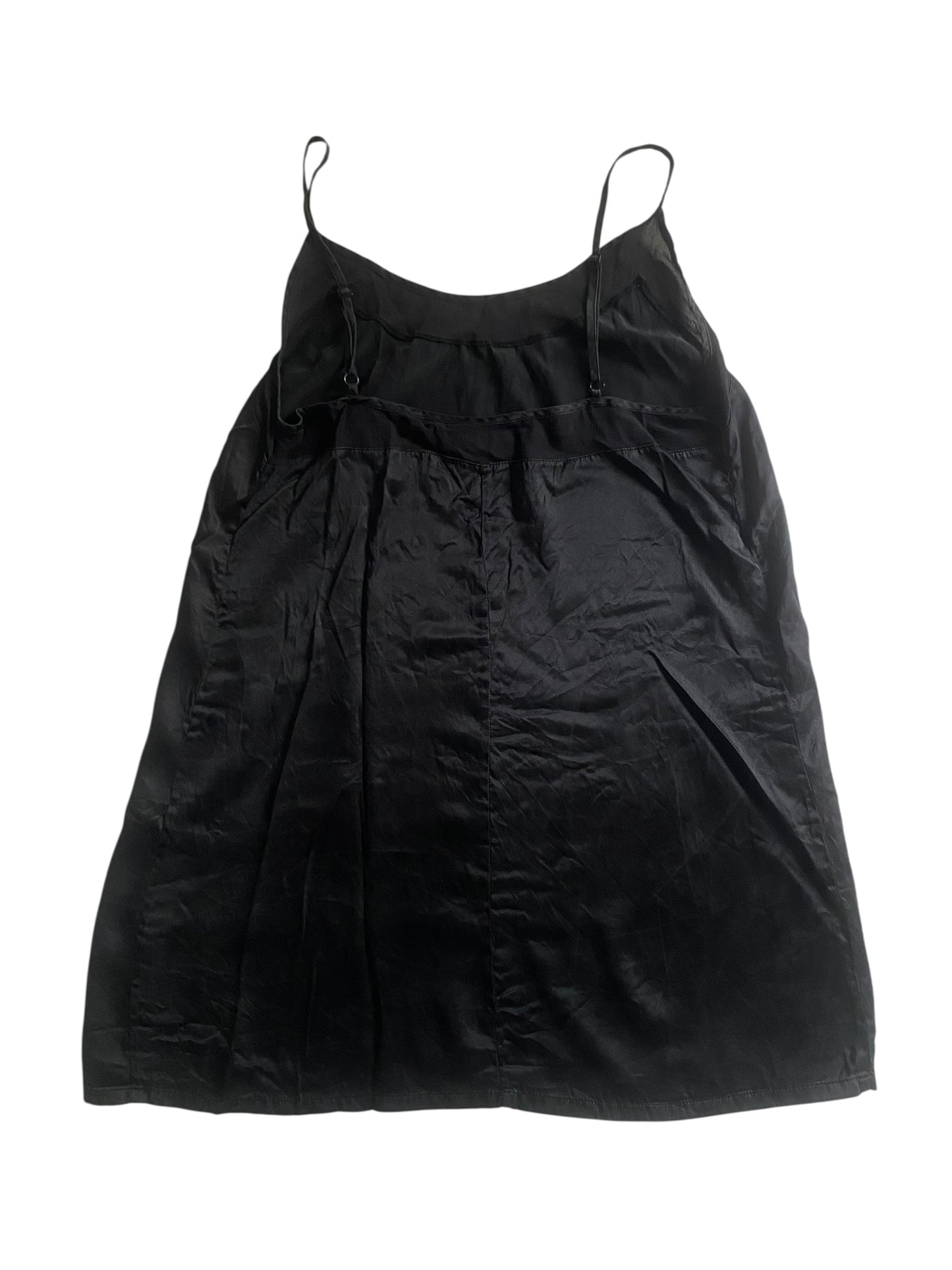 🖤 Top Y2K din Mătase Neagră – Mărime S