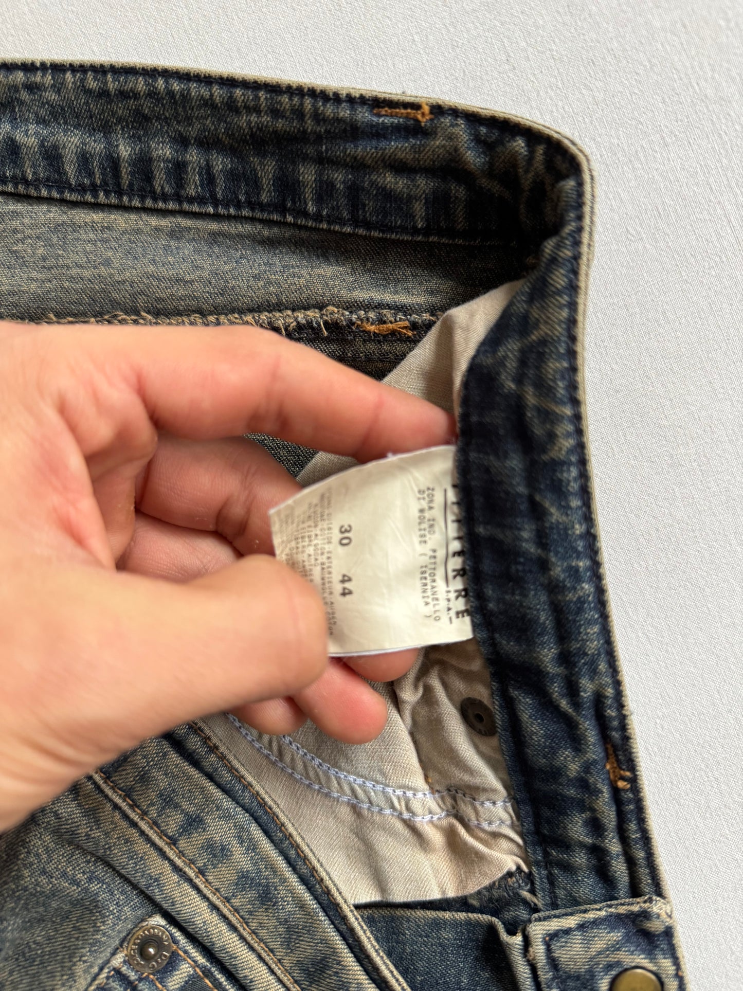 👖 Blugi Y2K Dolce & Gabbana pentru femei – Sandy Wash, Regular / Bootcut Fit, Mărimea US 30