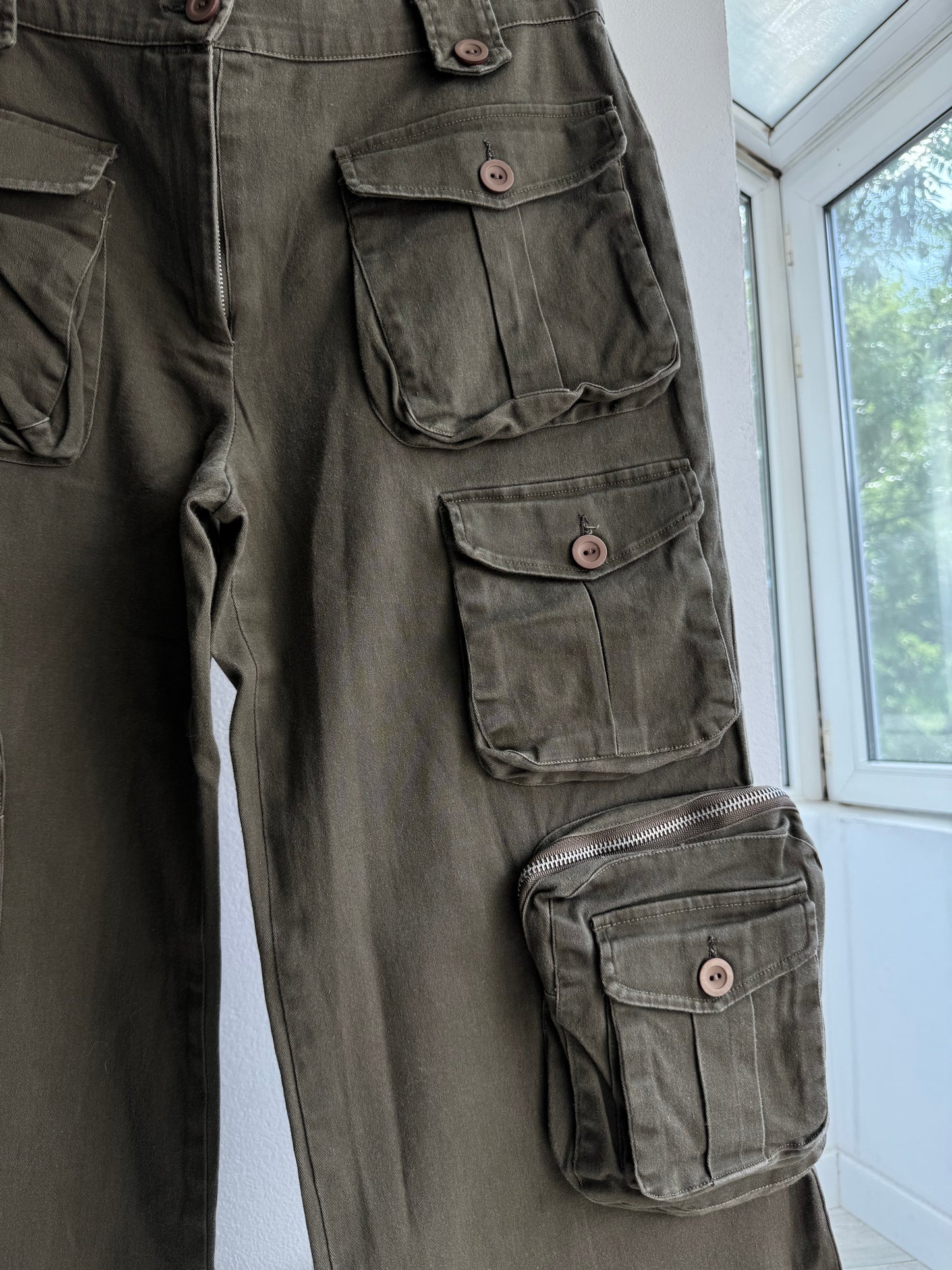 🪖 Pantaloni Y2K Cargo – XL Damă