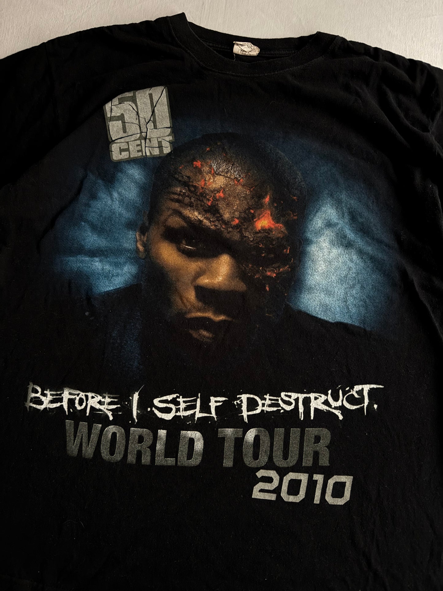 🎙️ 👕 Tricou 50 Cent – Before I Self Destruct World Tour 2010 | Mărime L