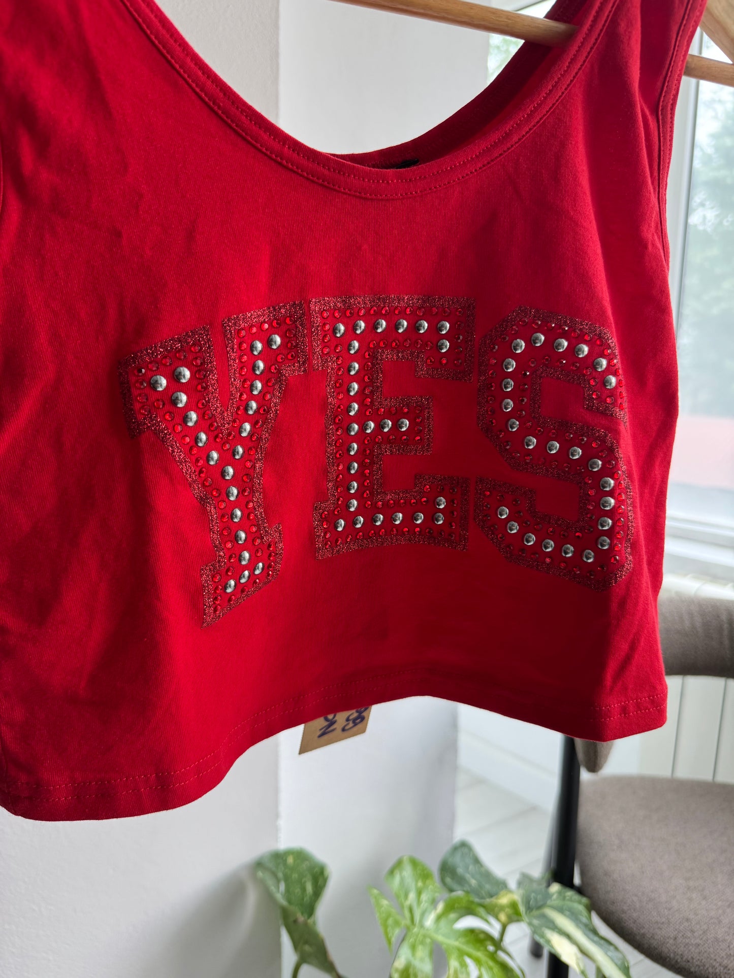 🍒 Top Y2K Cropped – M Damă – Made in Italy – New With Tags