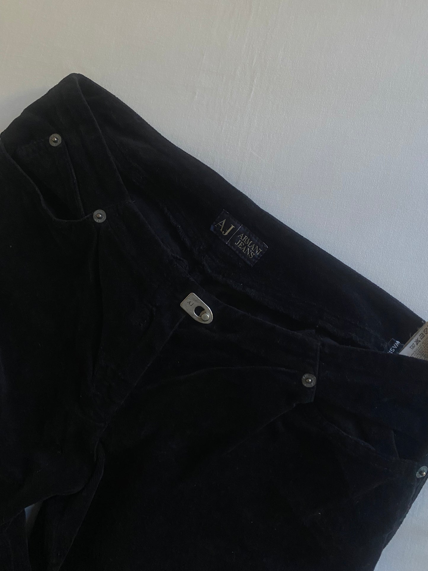Y2K Armani Velvet Capri Pants