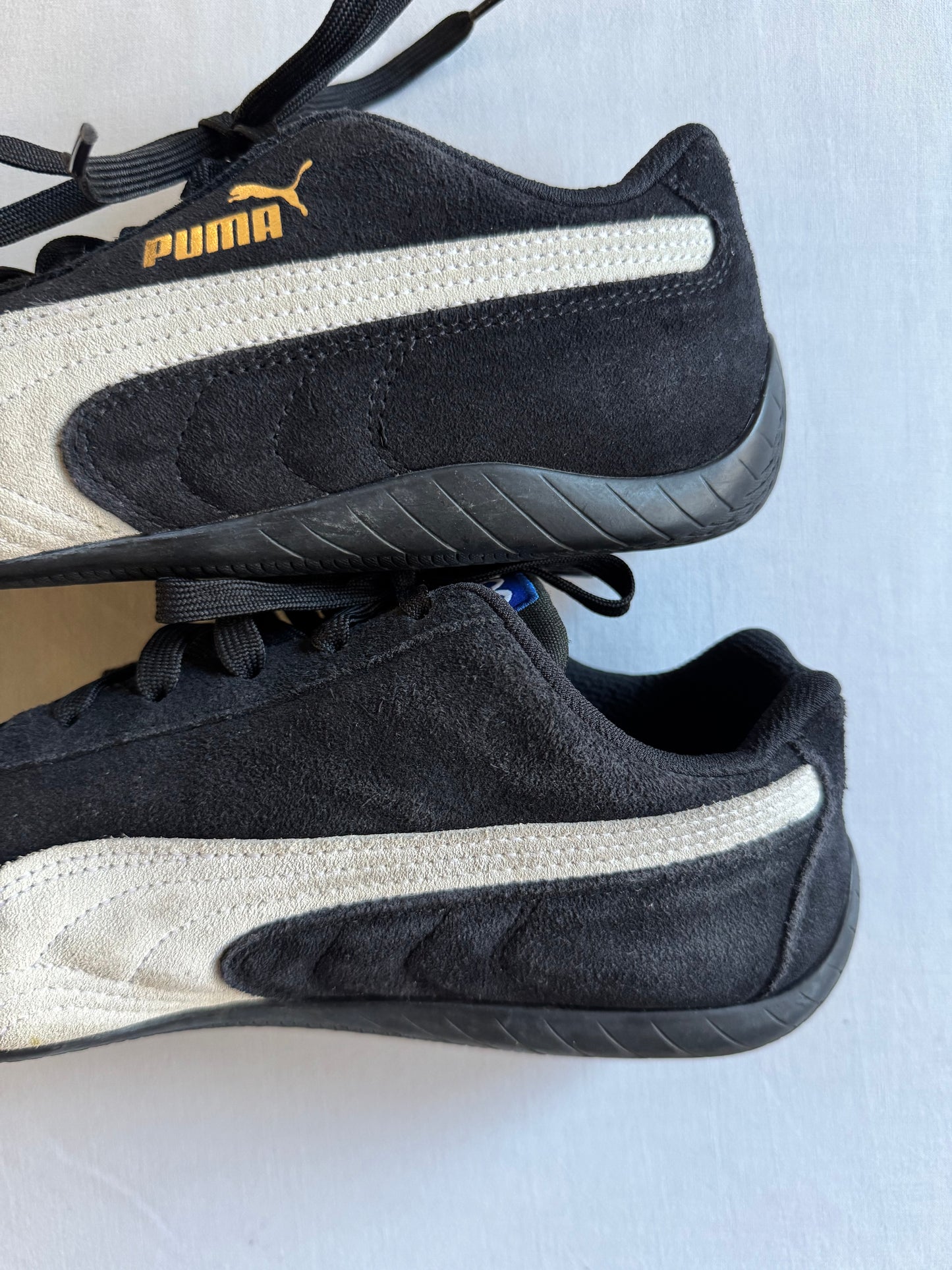 Sneakers vintage Puma x Sparco Speedcat din piele întoarsă neagră – mărimea 42