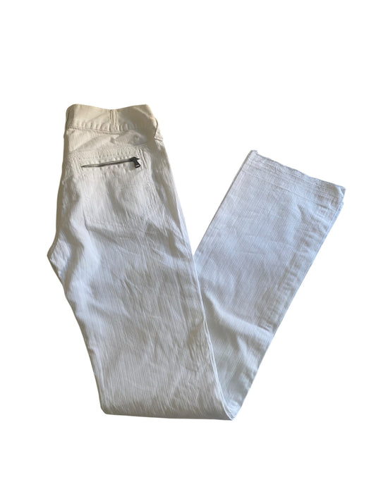 Pantaloni albi Y2K Armani – Made in Italy – Mărimea 28