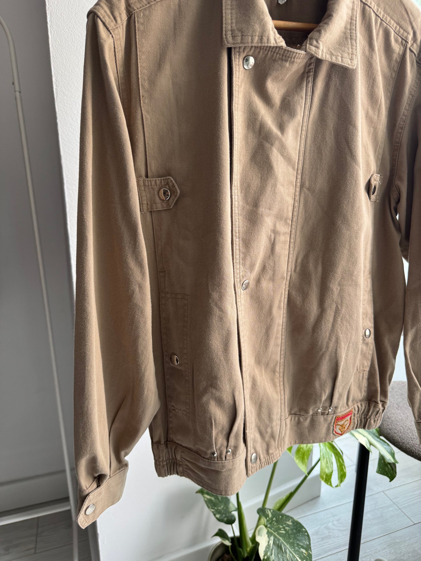 🔨 Vintage Carrera Brown Workwear Jacket – Men’s S – Made in Italy