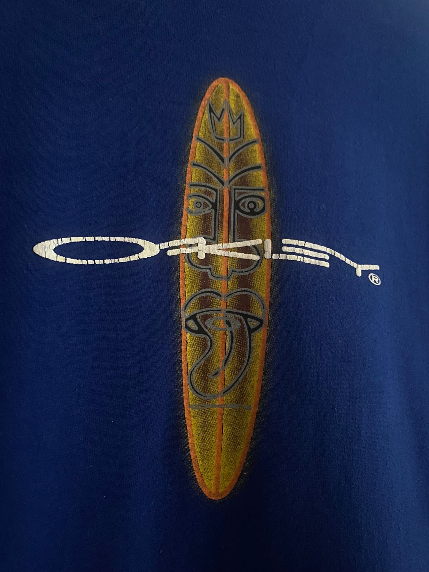 🏄‍♂️ Tricou Vintage Oakley – Blue Surf Tee – Men’s L