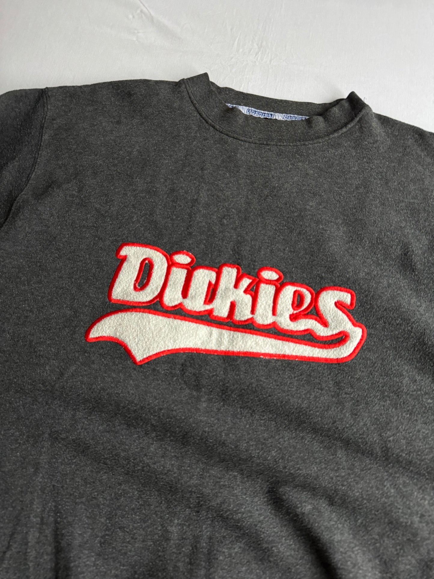 🛹 Pulover Vintage Dickies Gri Crewneck – XL