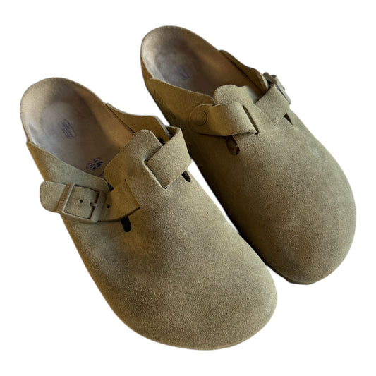 🇩🇪 Mules Birkenstock Boston din piele intoarsa bej – marimea 44