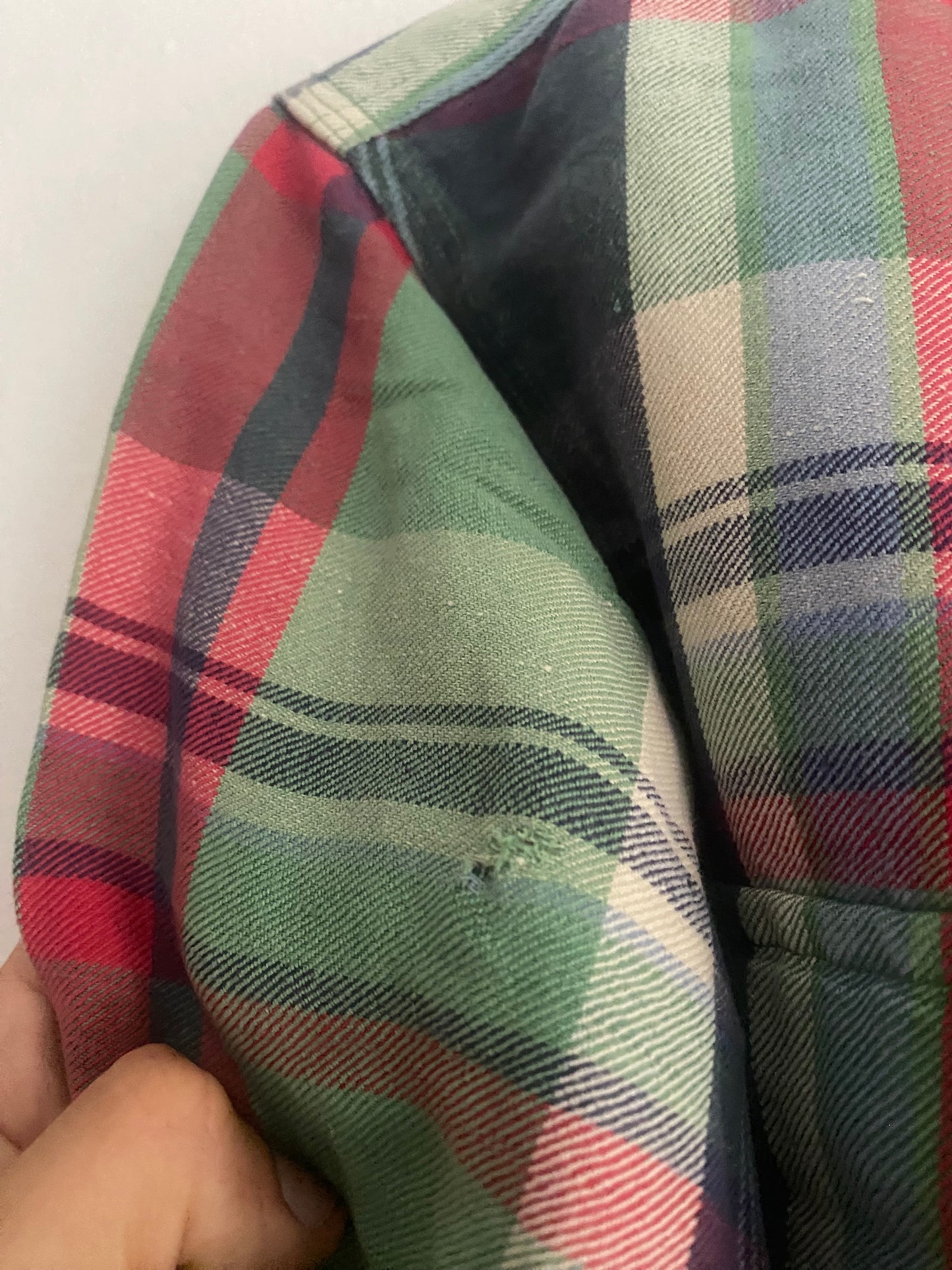 Cămașă Polo by Ralph Lauren – Flanelă Rugged din In și Mătase, Mărime M