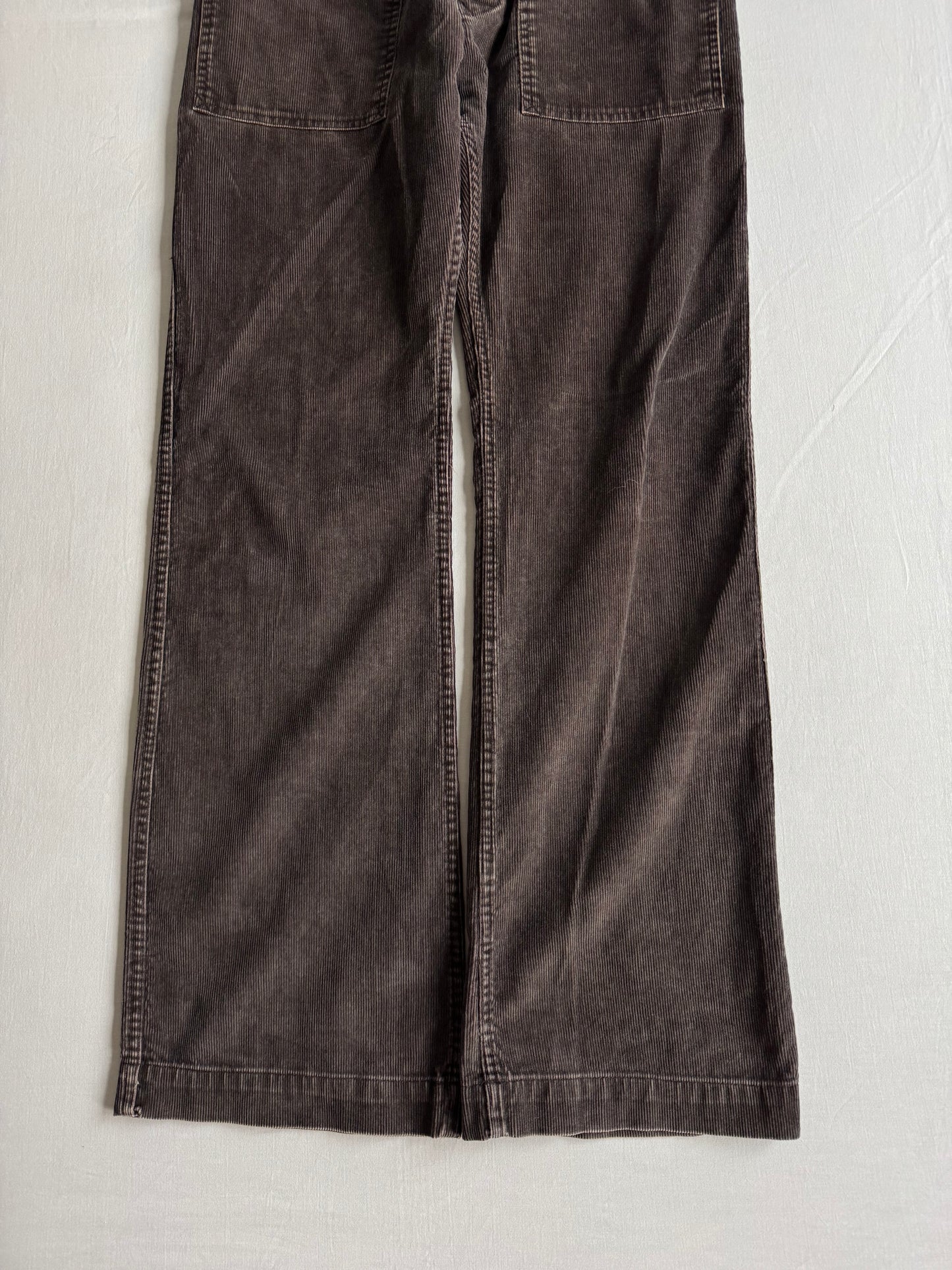 🪵 ⛽️ Pantaloni Y2K Damă Diesel Bootcut din Catifea Maro – US 29