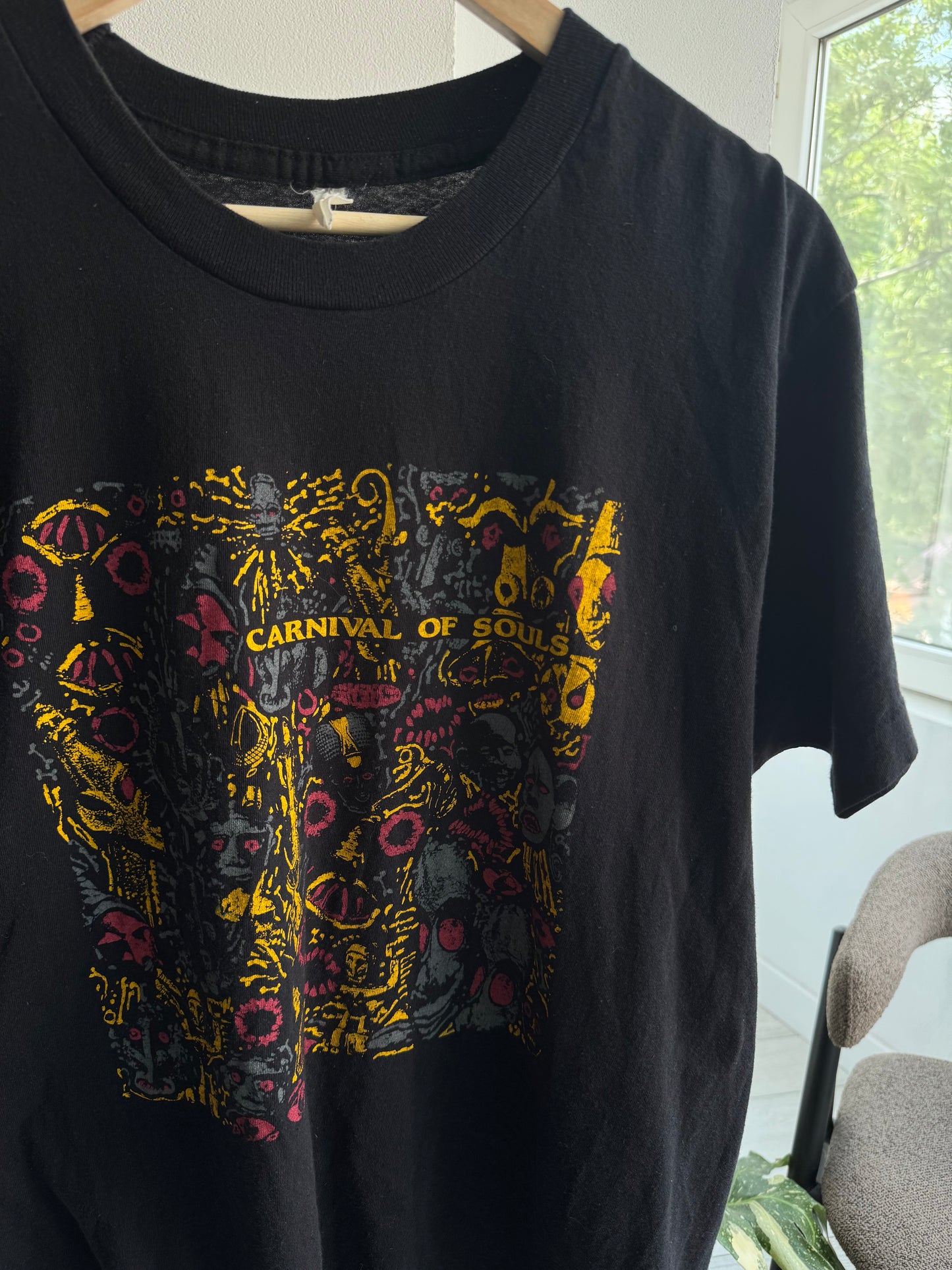 🎭 Tricou Vintage Carnival of Souls Movie Tee – Single Stitch – L Bărbați