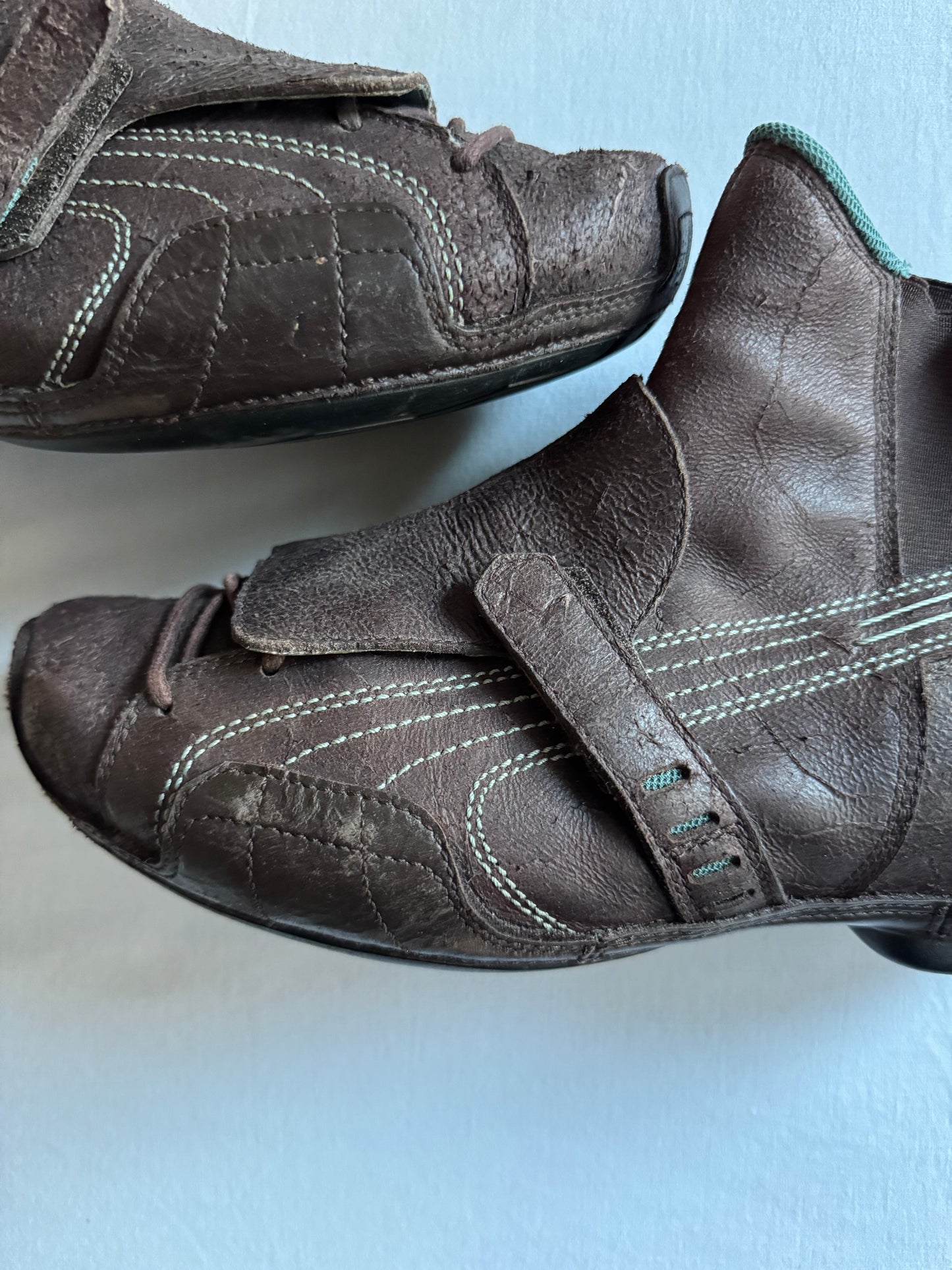 🏍️ Y2K Puma Moto Boots – Brown – mărimea 43