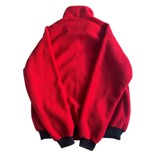 🧥 Fleece Patagonia Vintage Anii ’80 Deep Pile Roșu – Mărime XL Bărbați