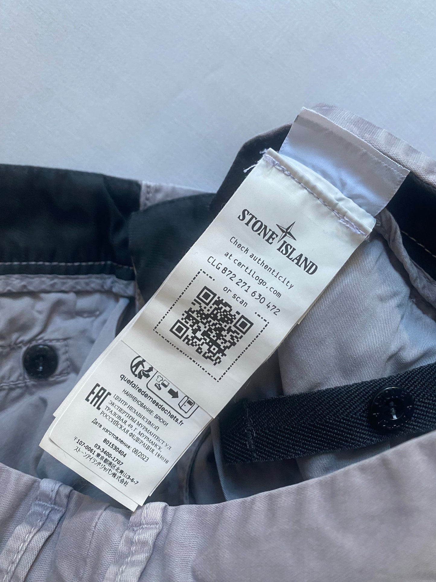 👖 Pantaloni cargo gri Stone Island