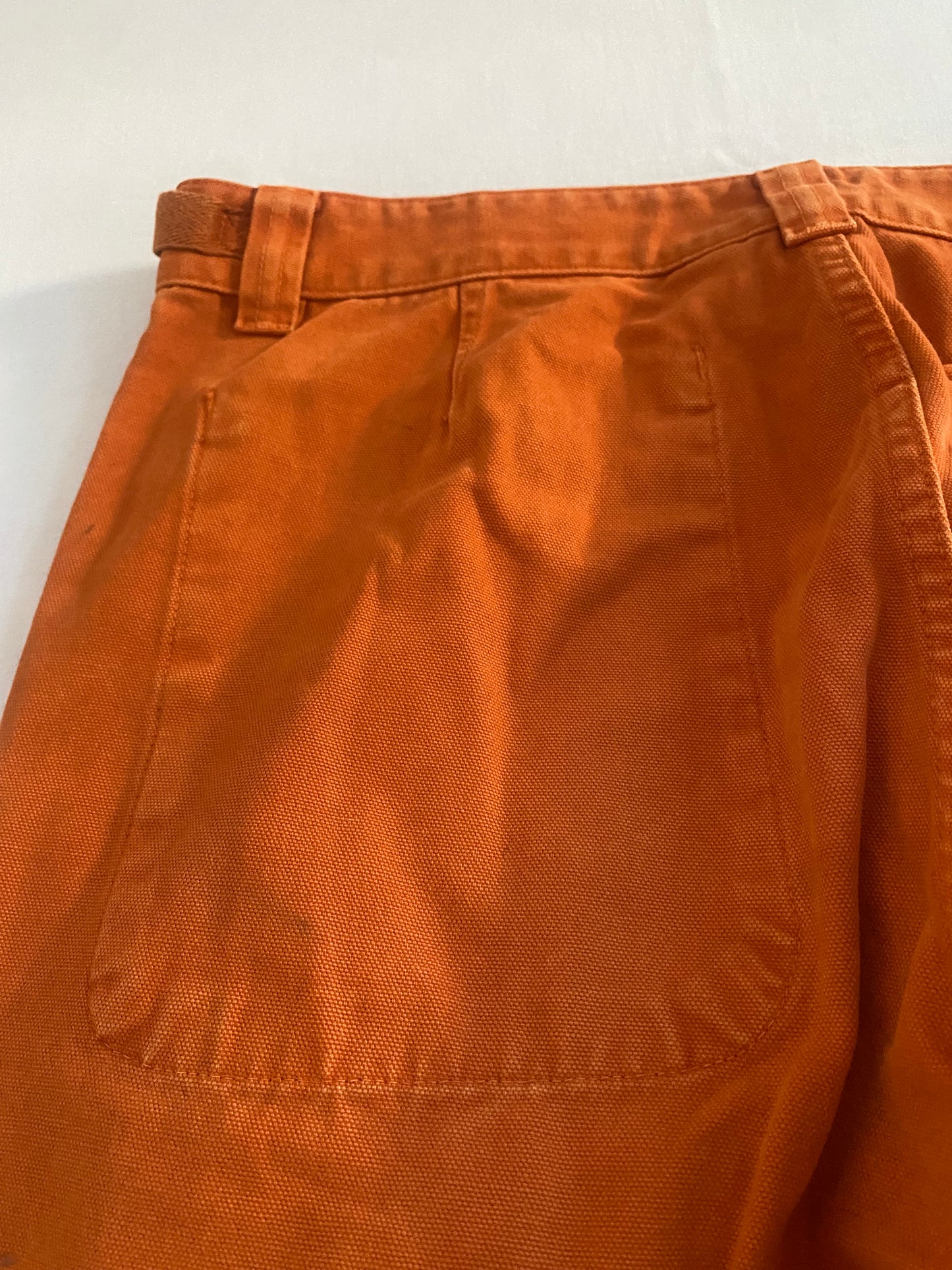 Vintage Murphy Nye Heavy Cotton Canvas Orange Sailing Trousers