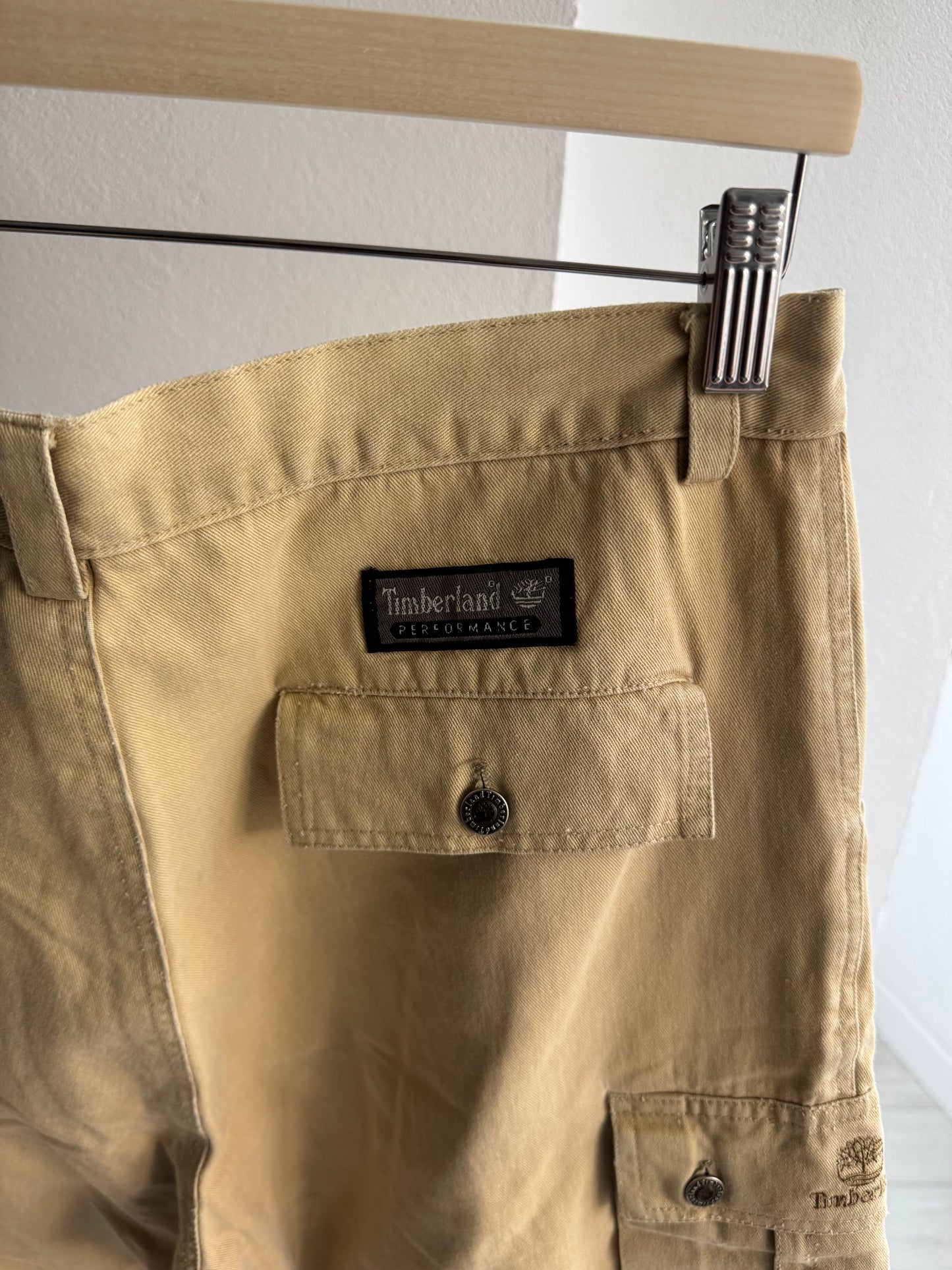 ☀️ Pantaloni Scurți Cargo Vintage Timberland – Aprox. W32
