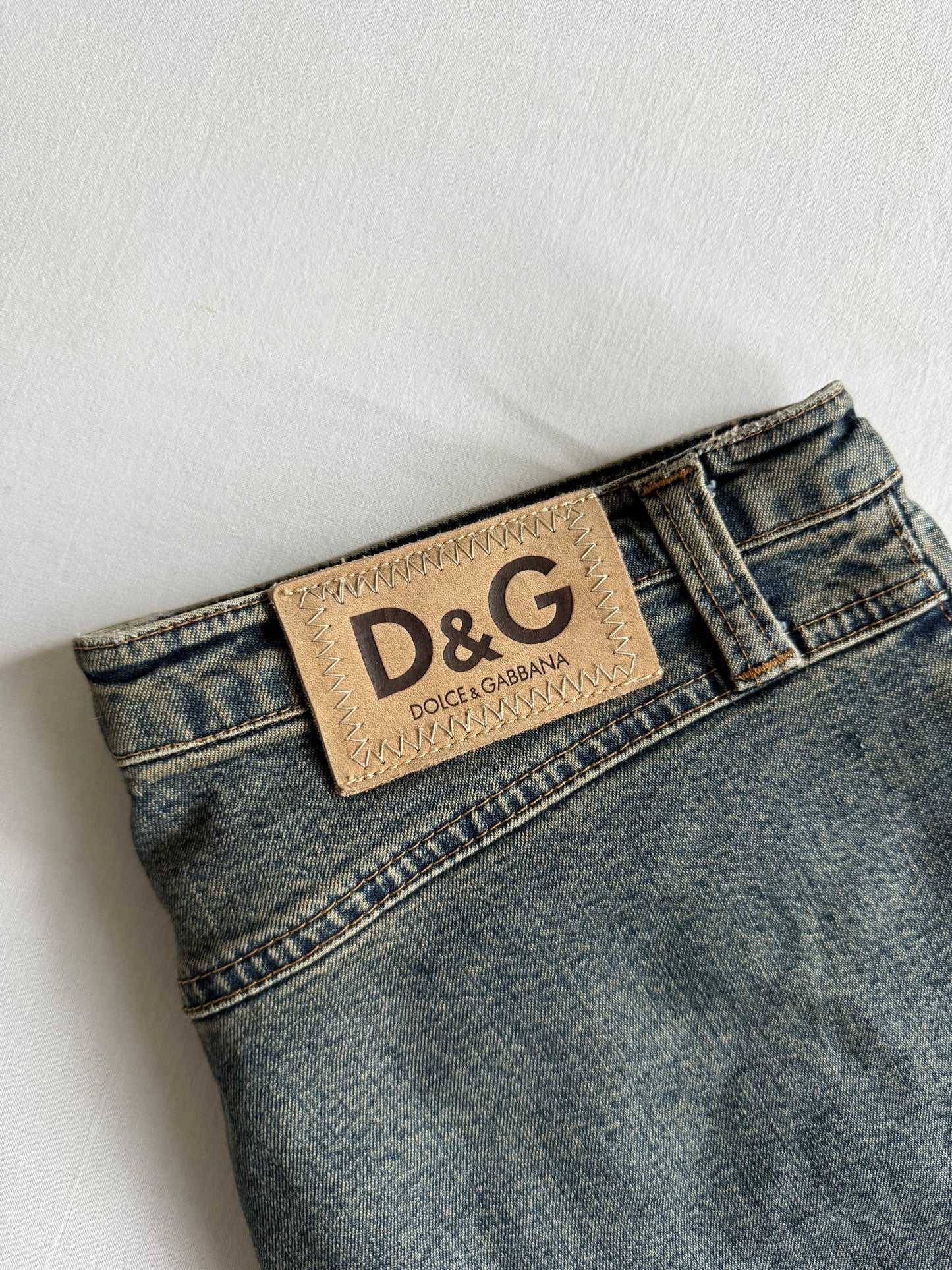 👖 Blugi Y2K Dolce & Gabbana pentru femei – Sandy Wash, Regular / Bootcut Fit, Mărimea US 30