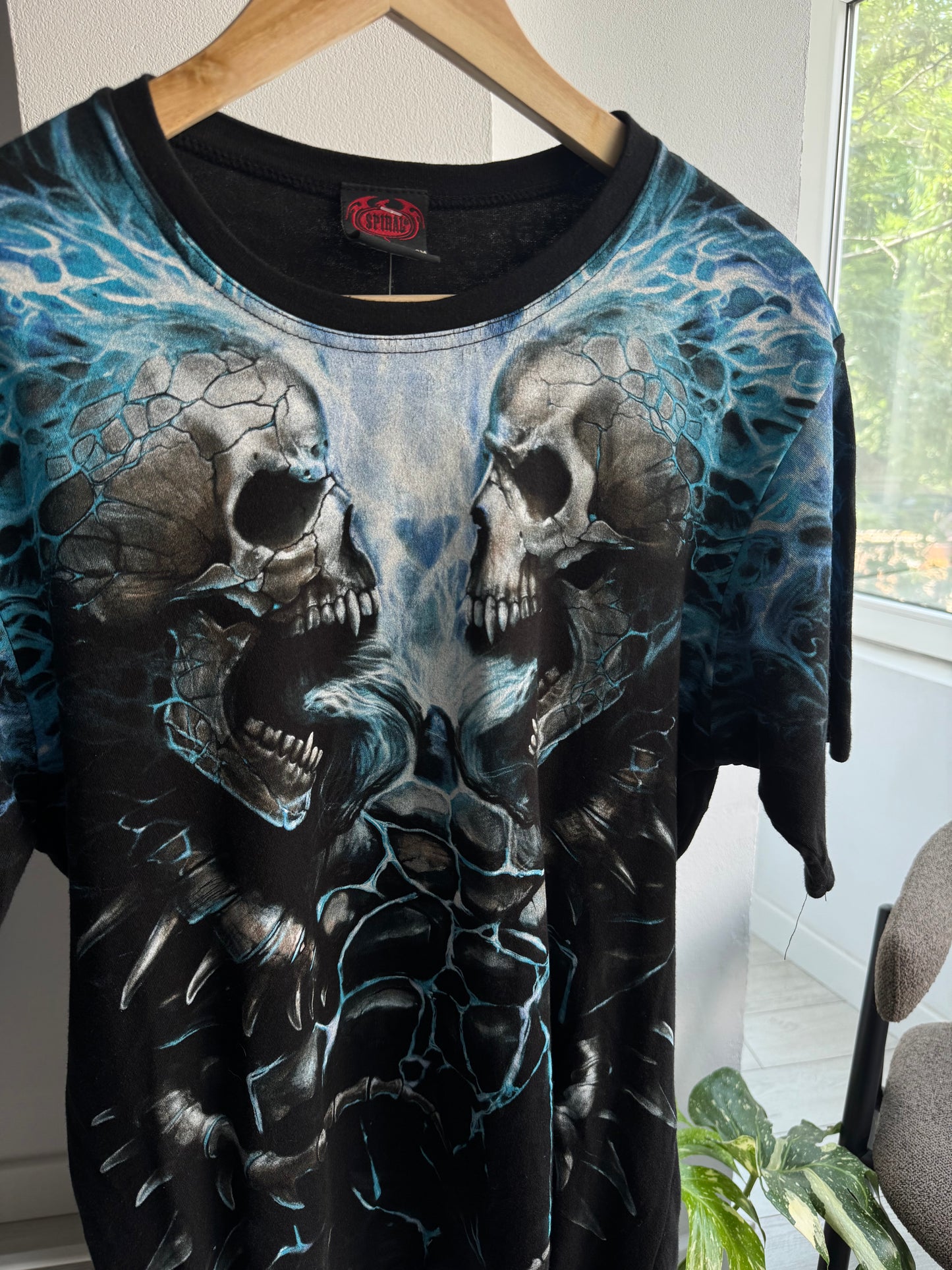 ☠️ Tricou Y2K Spiral Direct Graphic Tee – M Bărbați