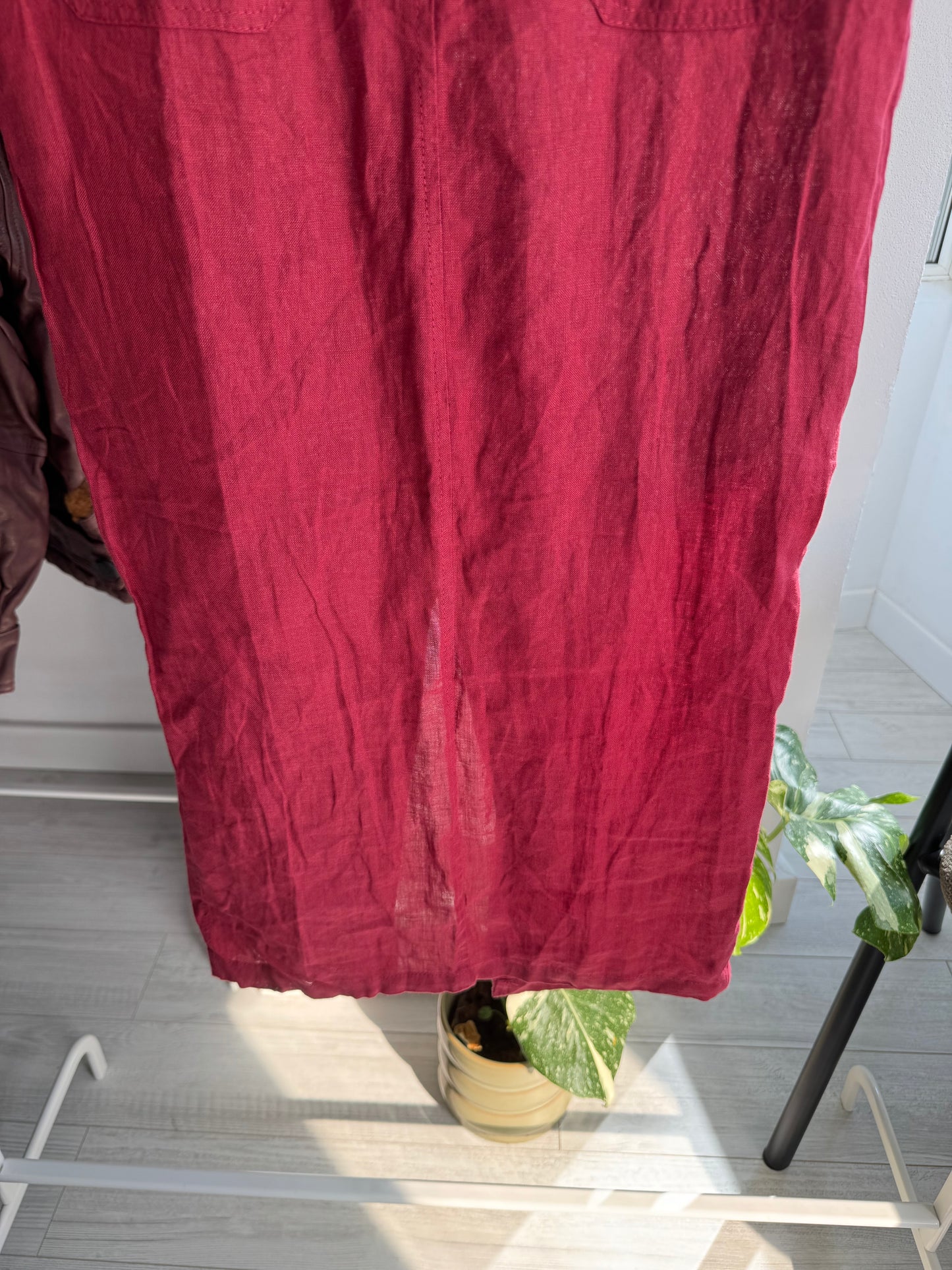✏️ Fustă Vintage Midi Pencil din In – EU 38 (S/M Damă) – Made in Italy