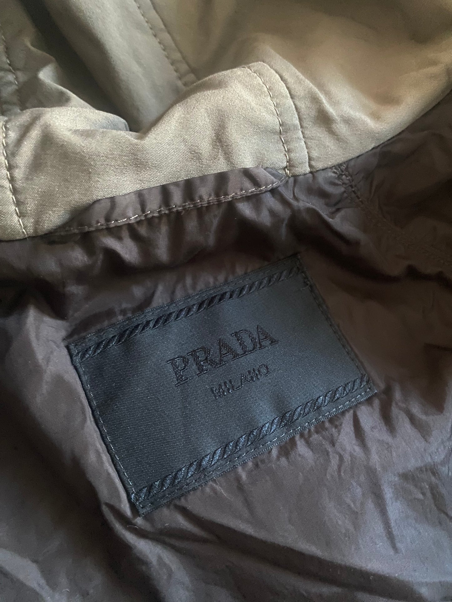 Vintage Prada Grey Parka