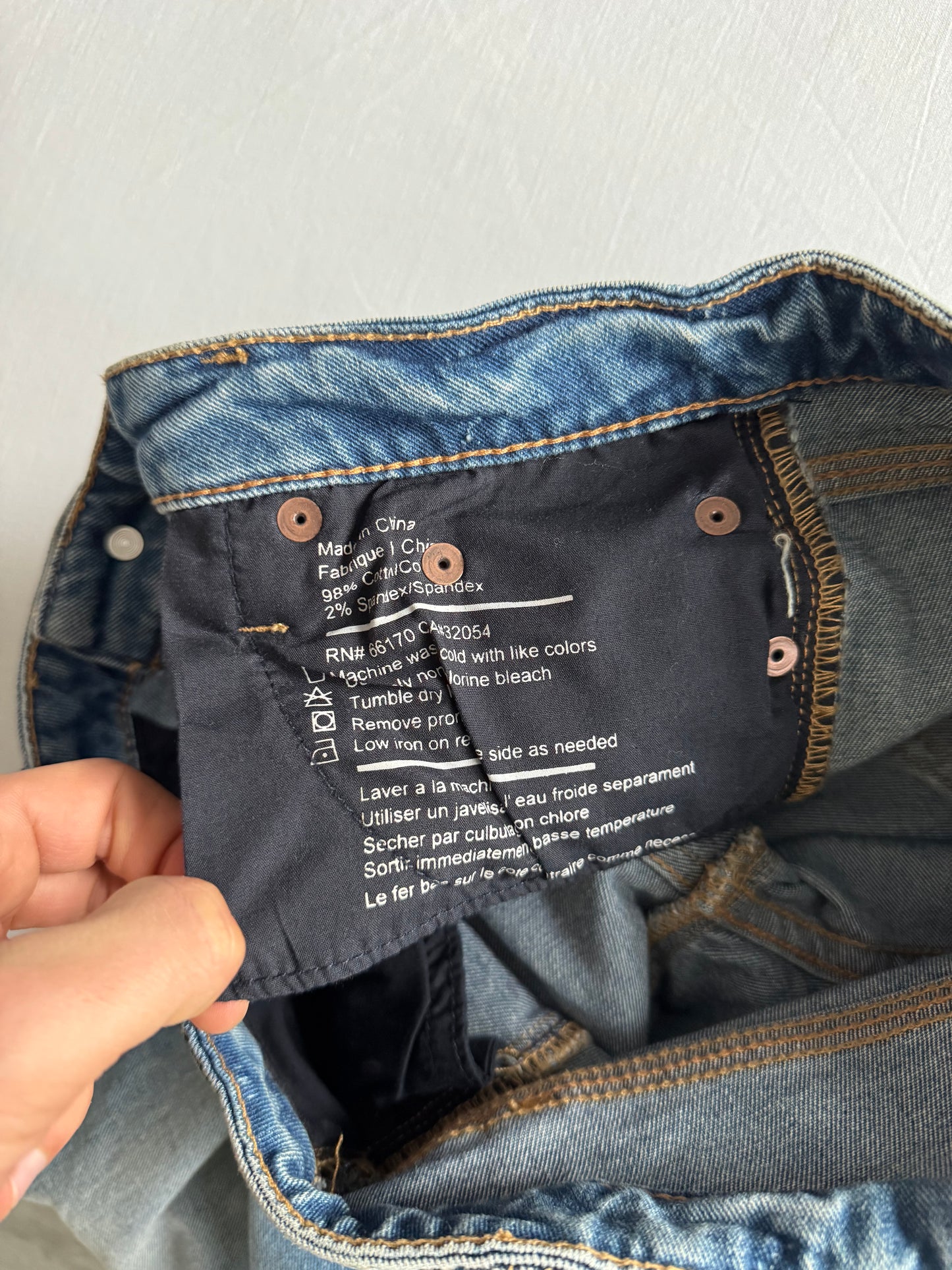 👖 Blugi Y2K Bootcut Light Wash – Mărime US 28 / EU 38