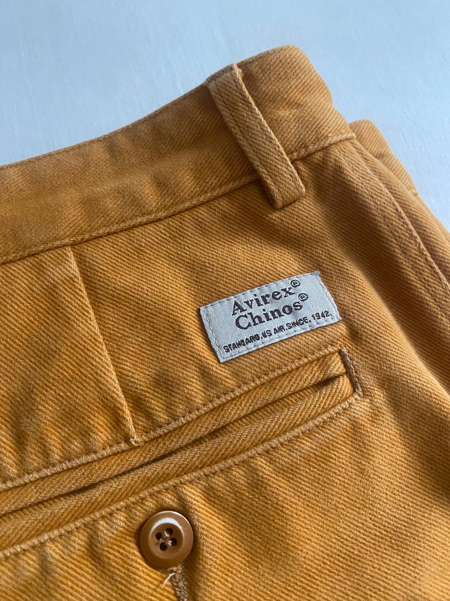 Avirex Vintage – Pantaloni Chino Portocalii