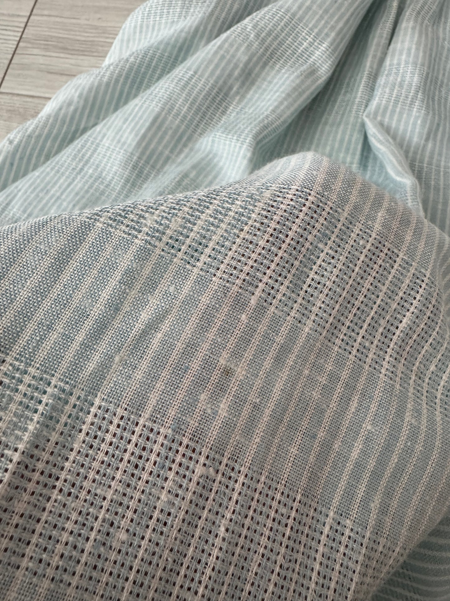 ☀️ Fustă Vintage Baby Blue cu Buzunare – IT 46 Damă (L)u