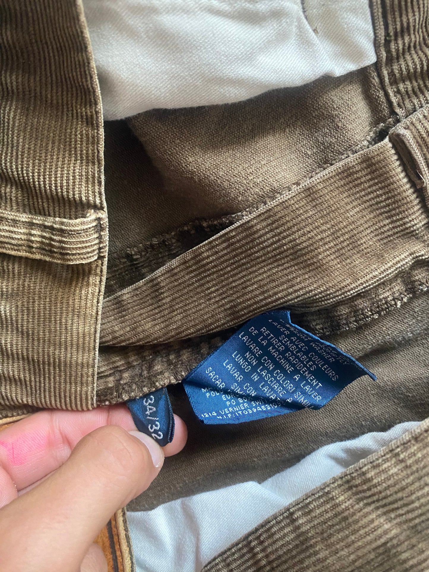 Pantaloni Vintage Polo by Ralph Lauren – Catifea Maro – W34 x L32