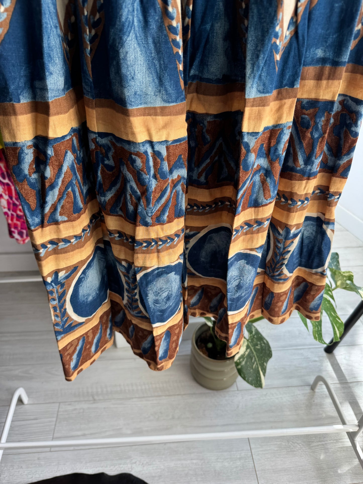 ☀️ Fustă Vintage cu Print – EU 40 Damă (M/L) – Made in Germany