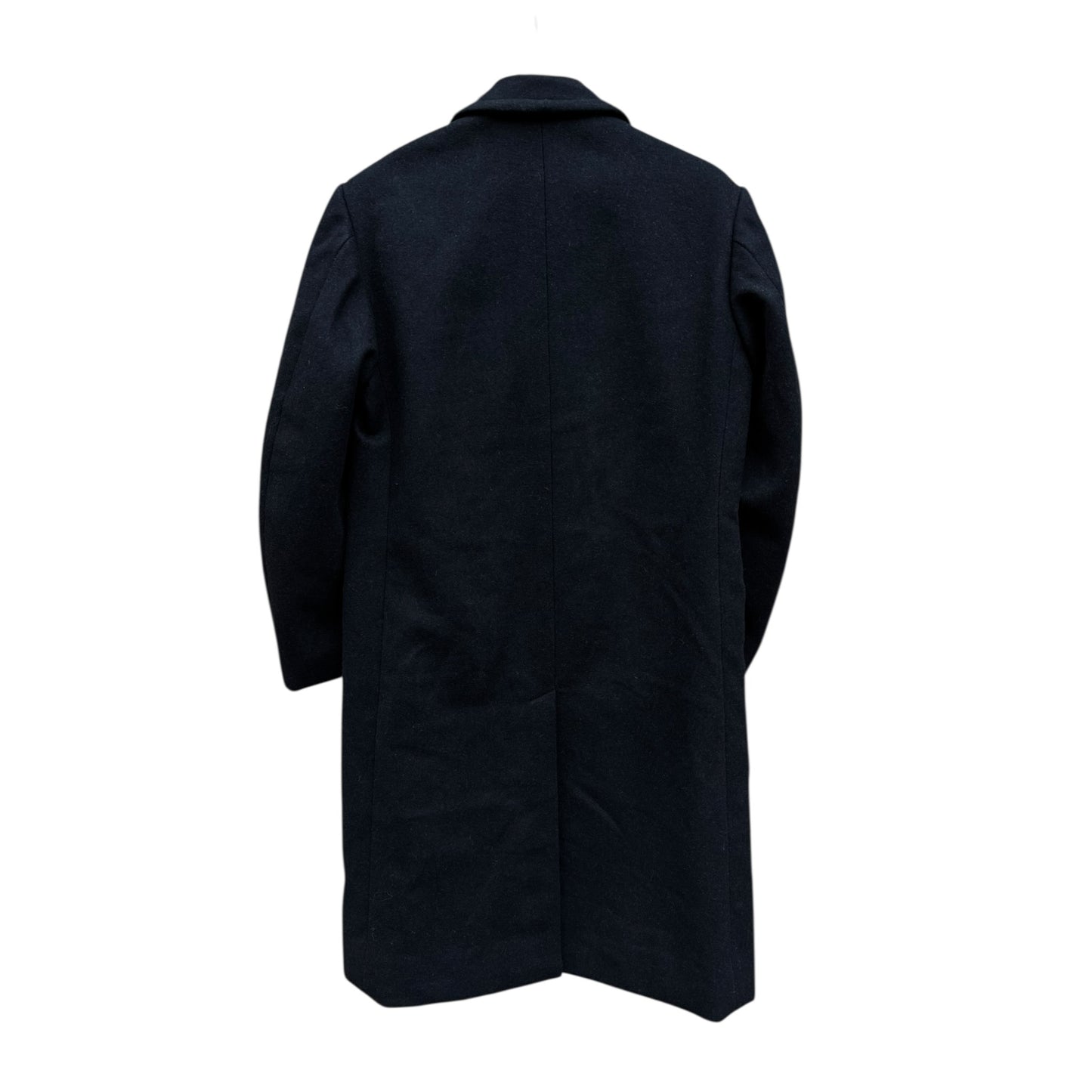 🧥 Palton Vintage Bărbați Negru Double Breasted din Lână Pură – Marimea EU 50 (L)